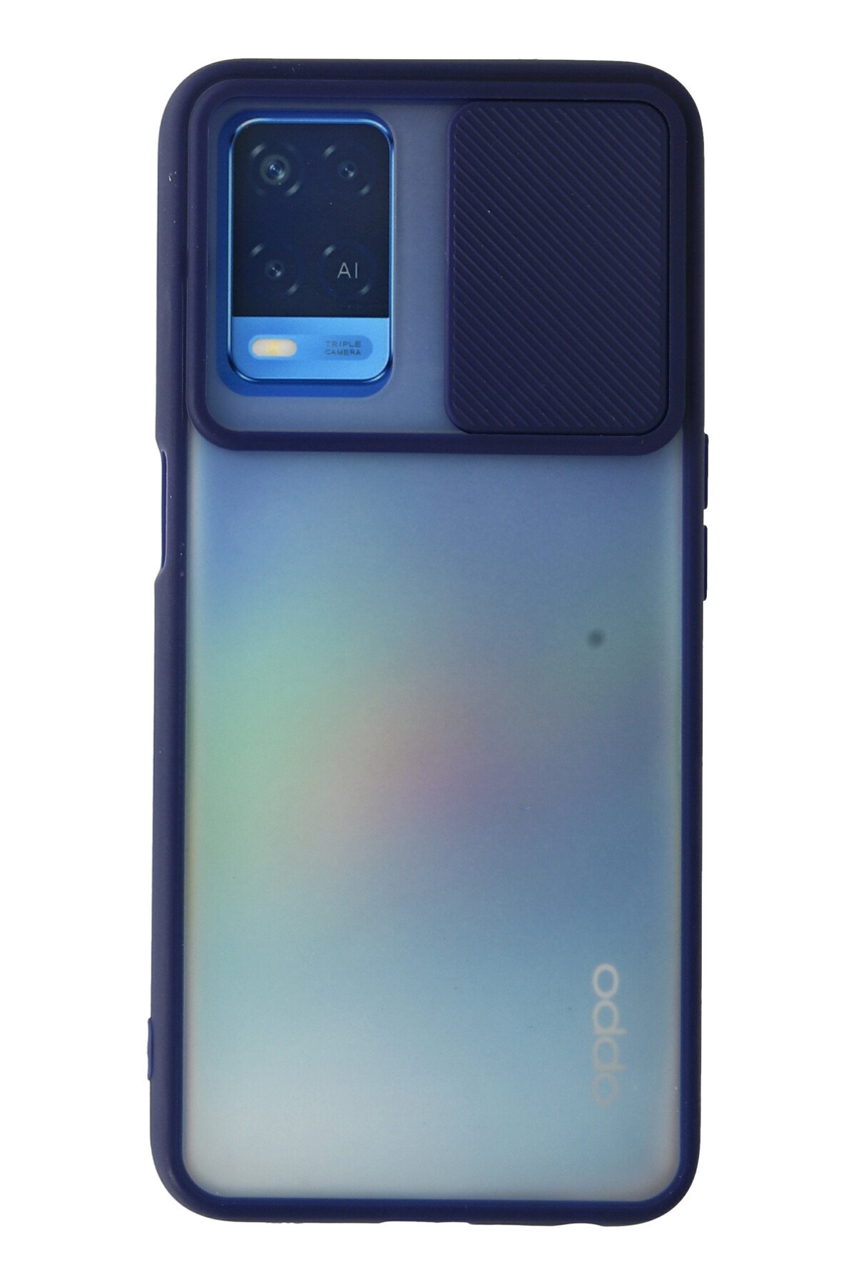 Newface Oppo A54 4G Kılıf Montreal Yüzüklü Silikon Kapak - Siyah