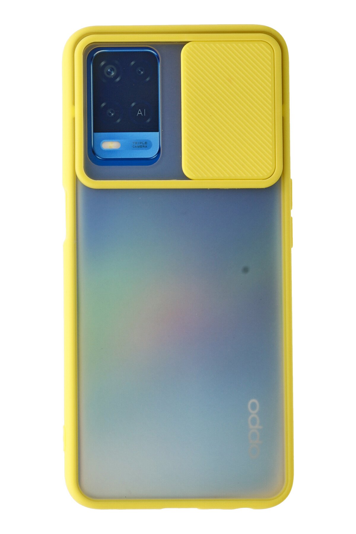 Newface Oppo A54 4G Kılıf Miami Şeffaf Silikon - Koyu Yeşil