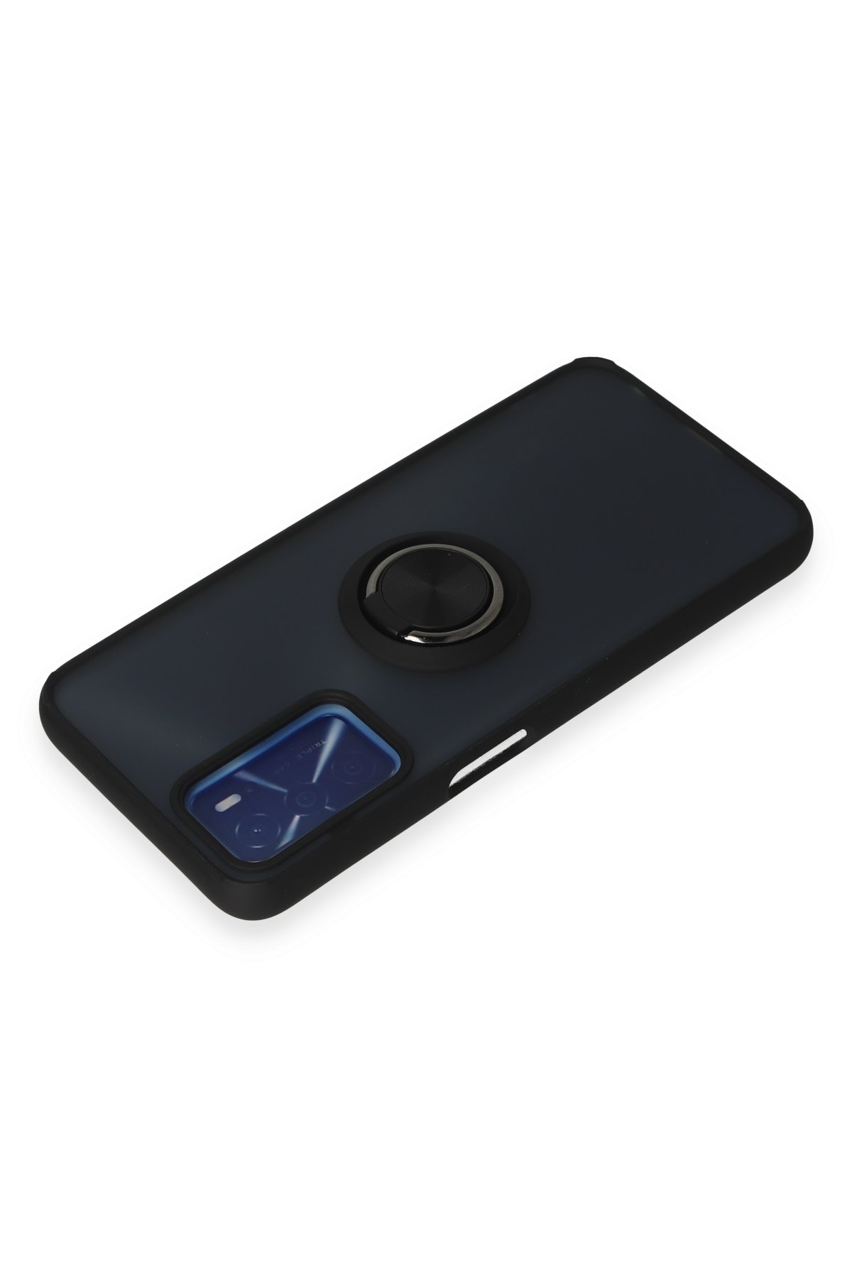 Newface Oppo A55 Kılıf Zuma Kartvizitli Yüzüklü Silikon - Lacivert