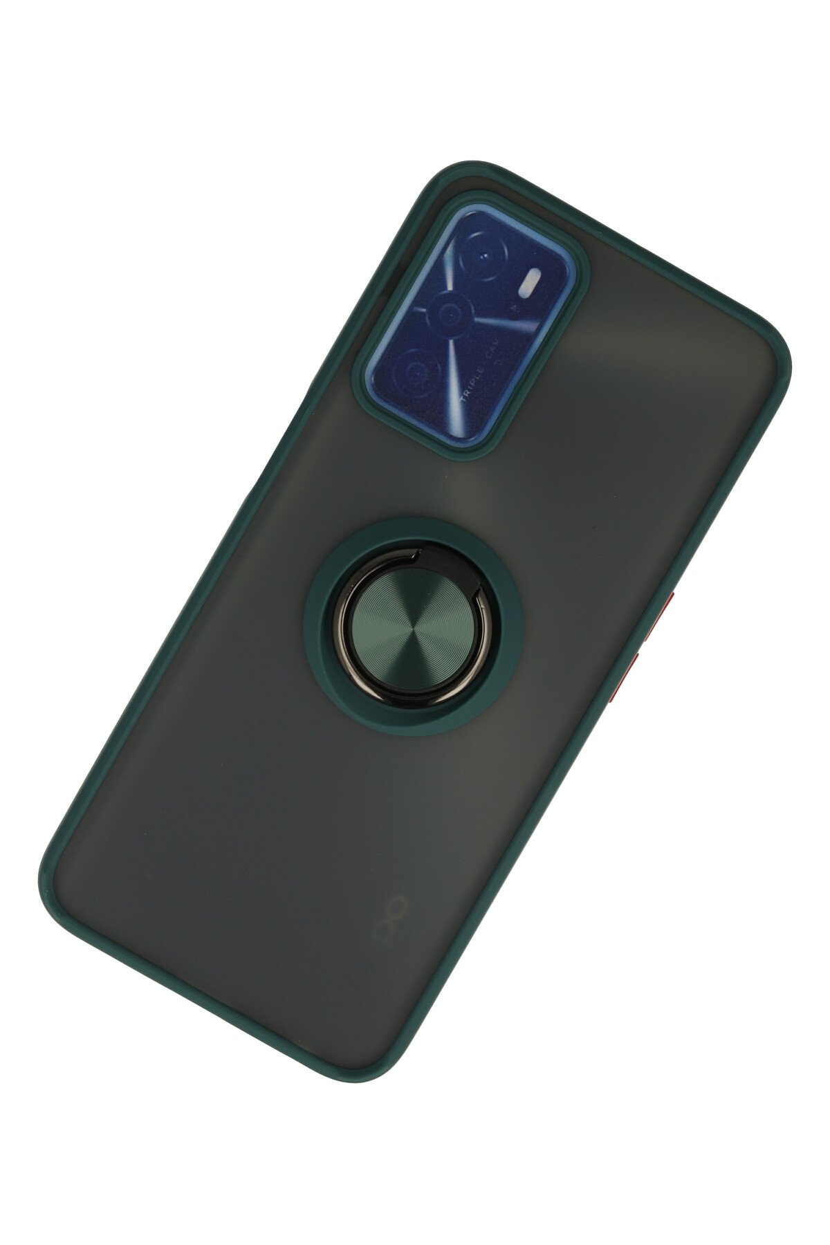 Newface Oppo A55 Kılıf Pars Lens Yüzüklü Silikon - Lacivert