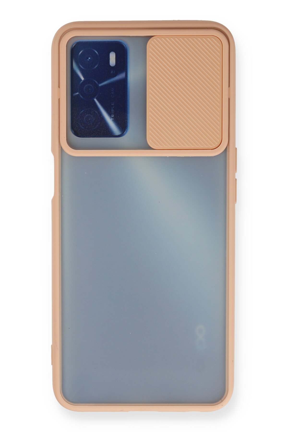 Newface Oppo A55 Kılıf Nano içi Kadife Silikon - Mavi