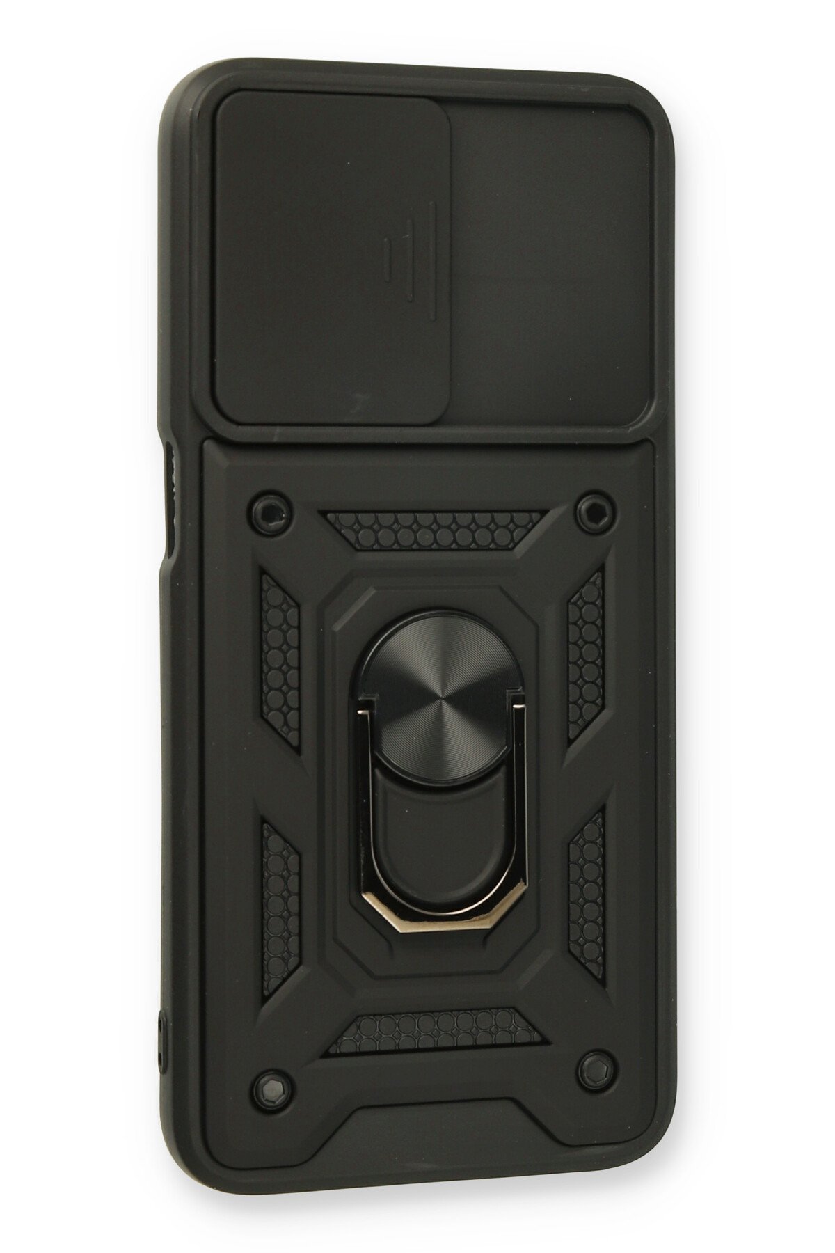 Newface Oppo A55 Kılıf Montreal Yüzüklü Silikon Kapak - Sarı