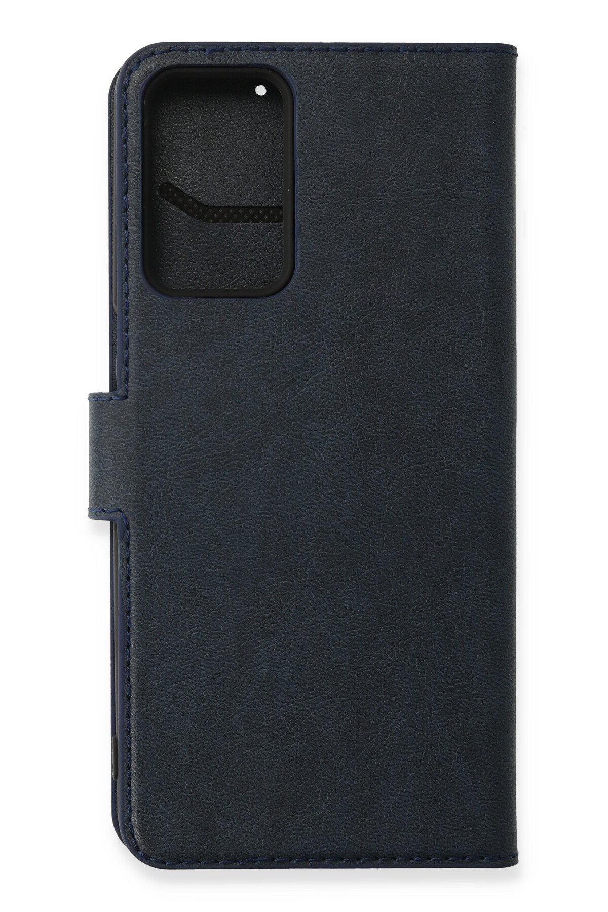 Newface Oppo A55 Kılıf Volet Silikon - Siyah