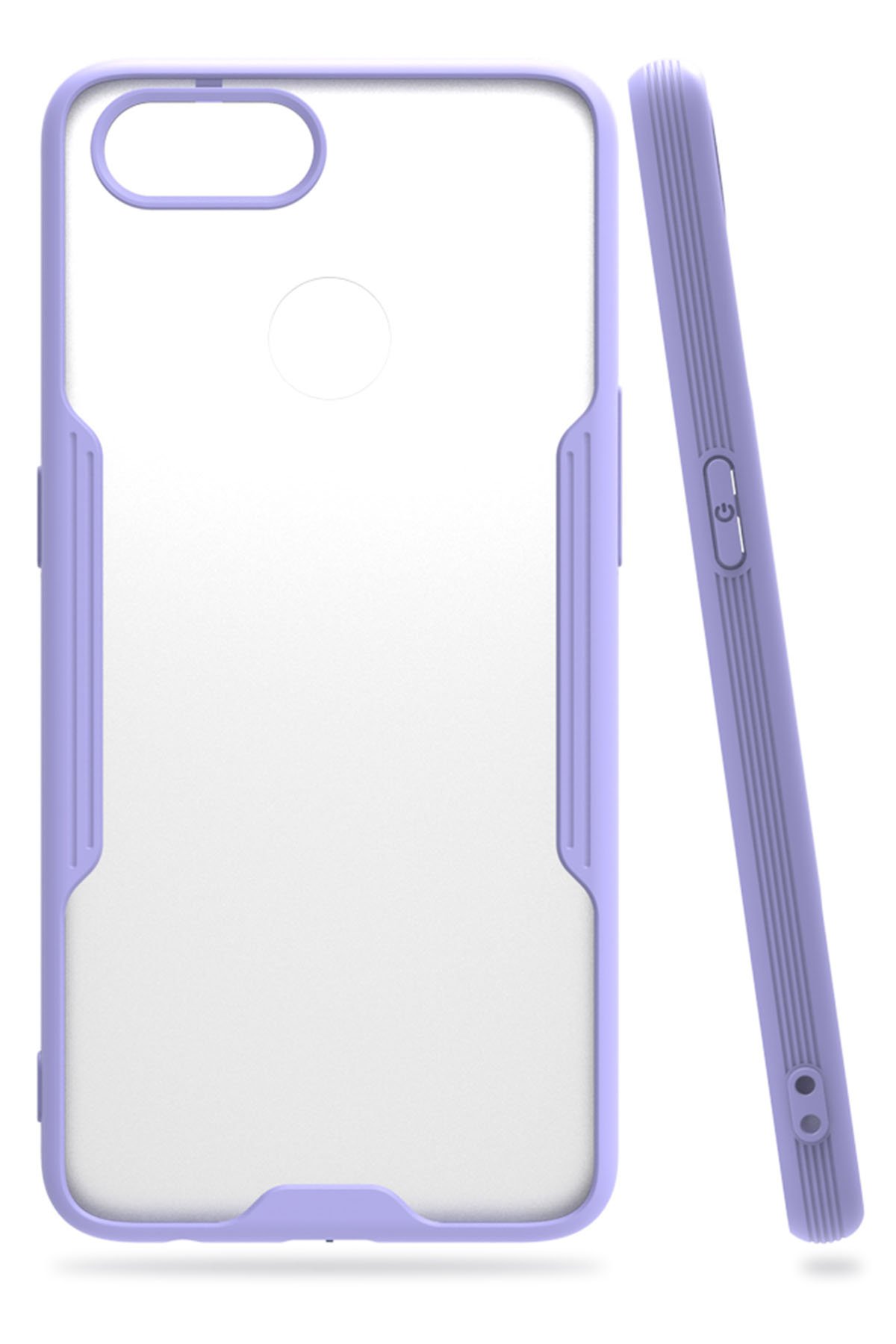 Newface Oppo A5S Kılıf Gros Yüzüklü Silikon - Gümüş