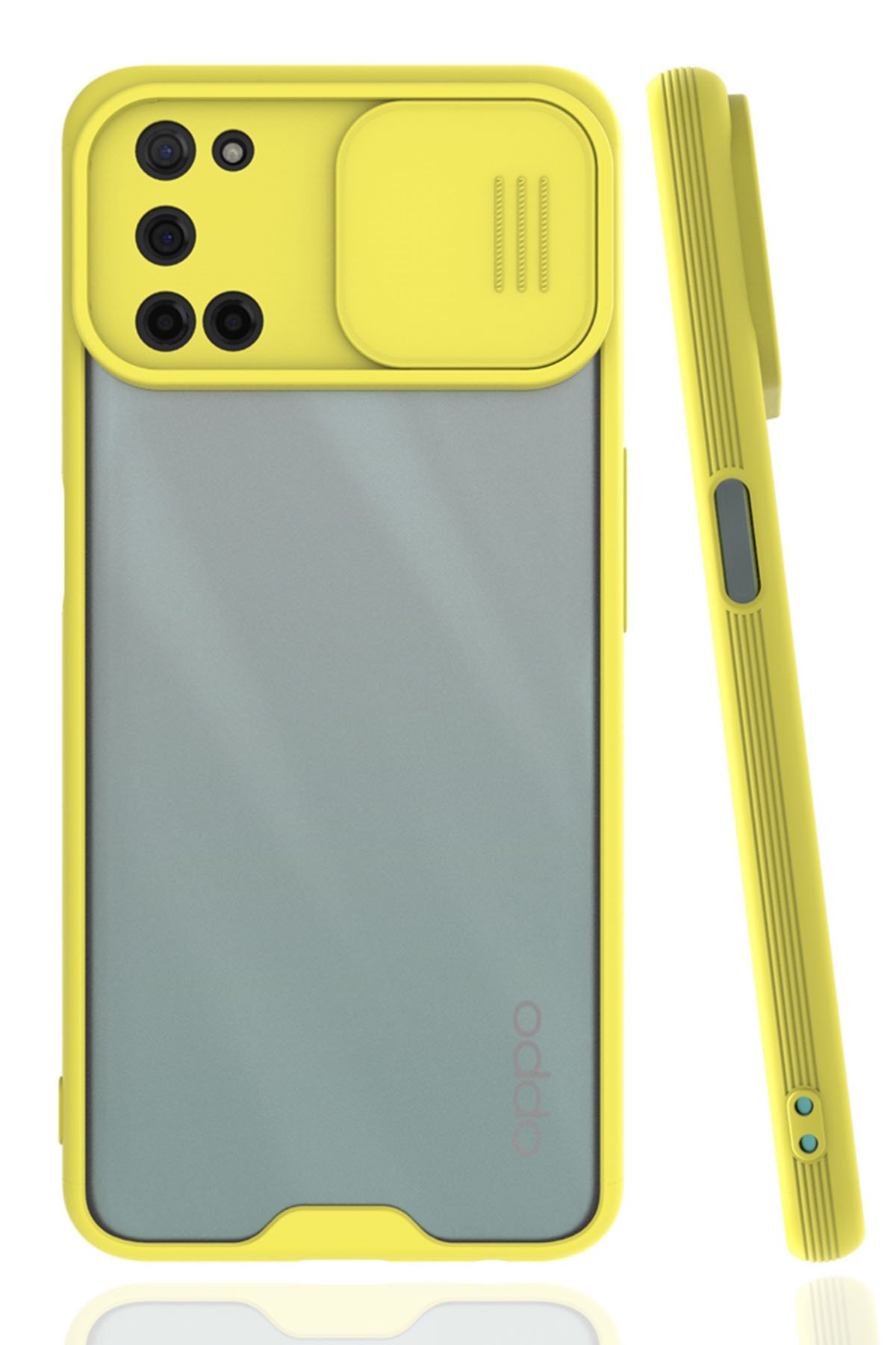 Newface Oppo A72 Kılıf Trend S Plus Kapaklı Kılıf - Gold