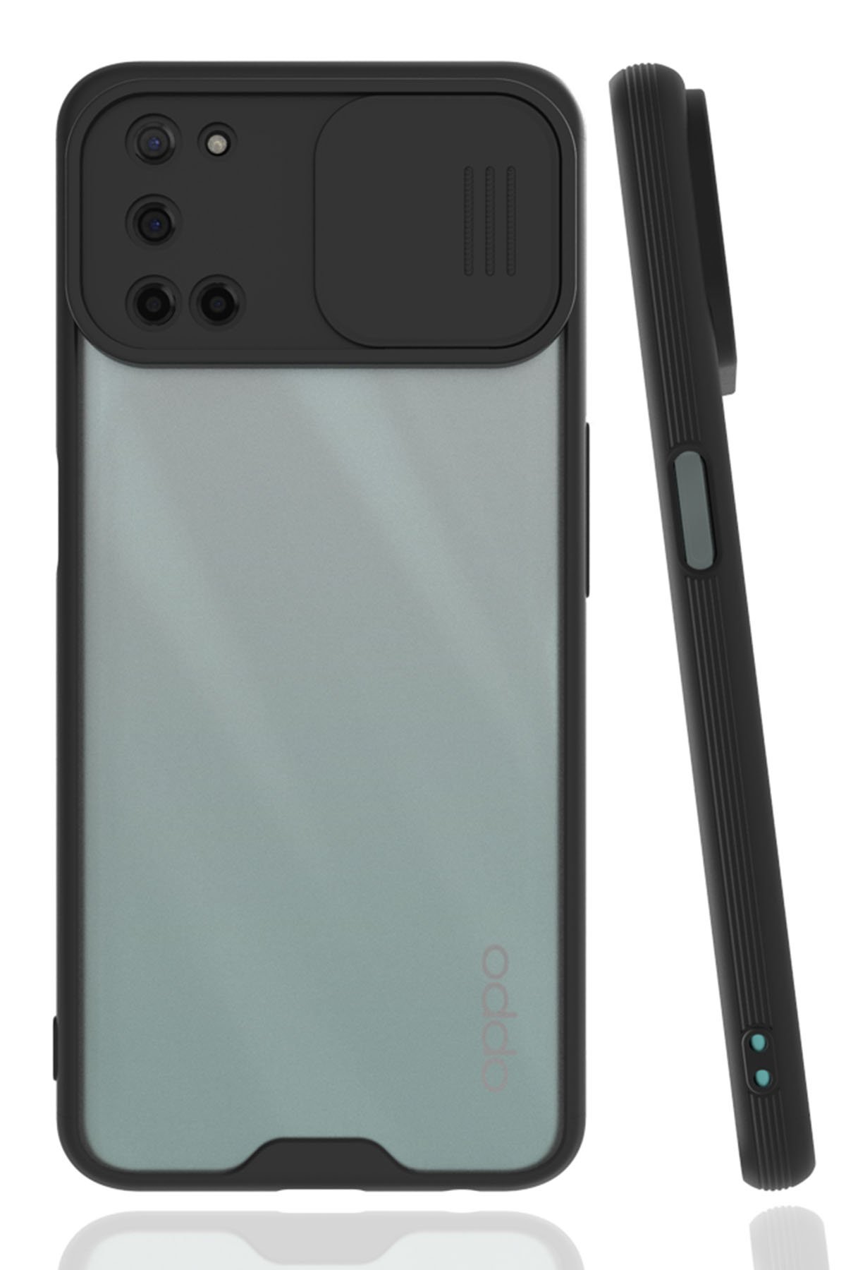 Newface Oppo A72 Kılıf Montreal Silikon Kapak - Siyah