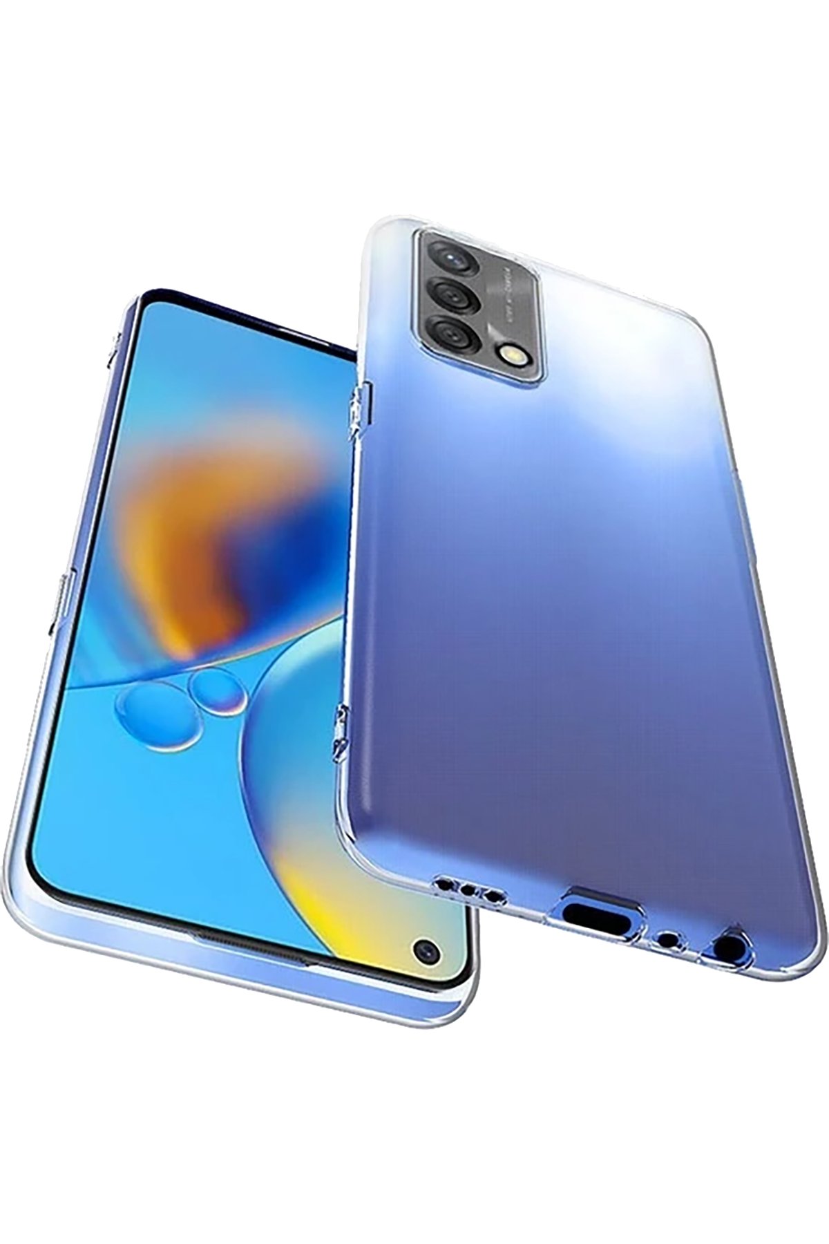 Newface Oppo A74 4G Kılıf Zuma Kartvizitli Yüzüklü Silikon - Kırmızı