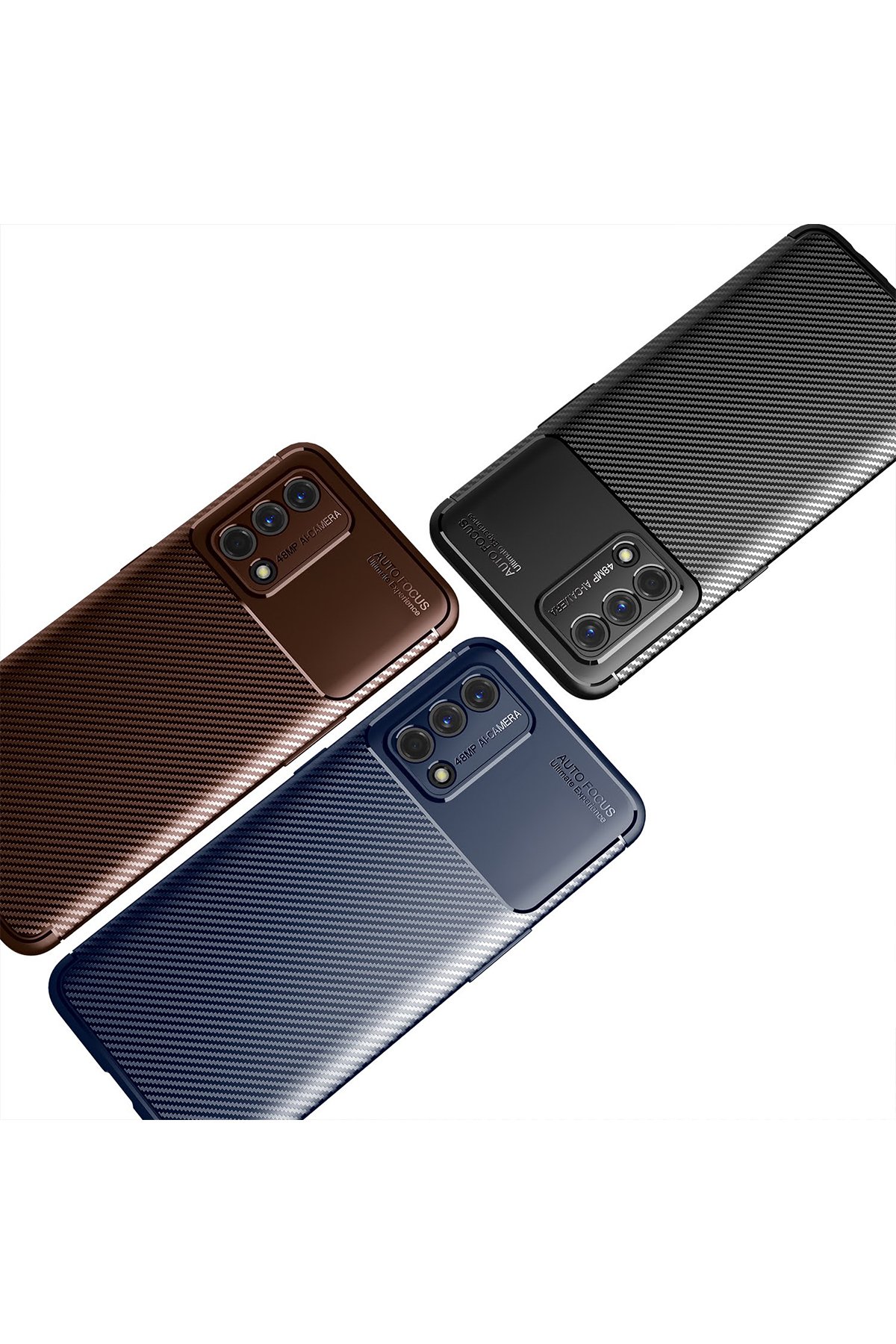 Newface Oppo A74 4G Kılıf Pars Lens Yüzüklü Silikon - Lacivert