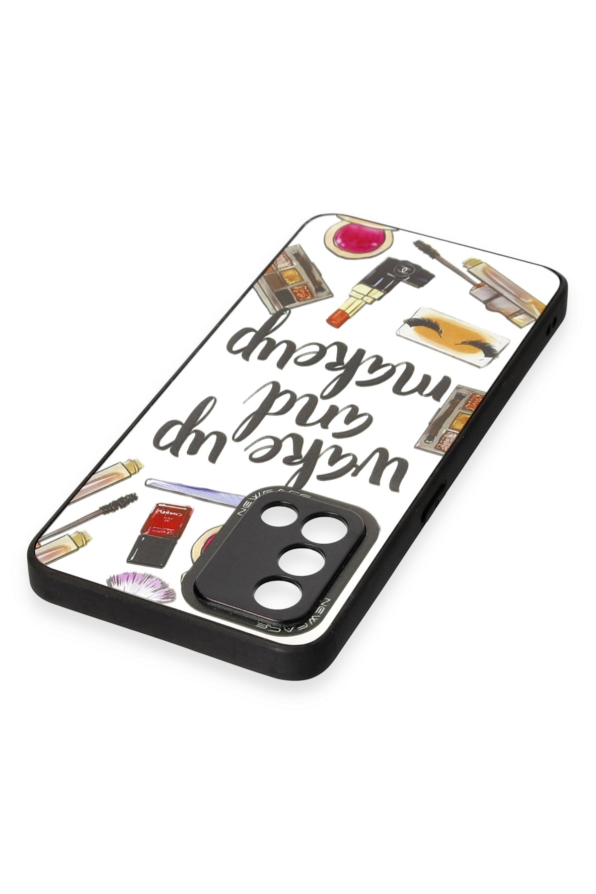 Newface Oppo A74 4G Kılıf Pars Lens Yüzüklü Silikon - Gümüş