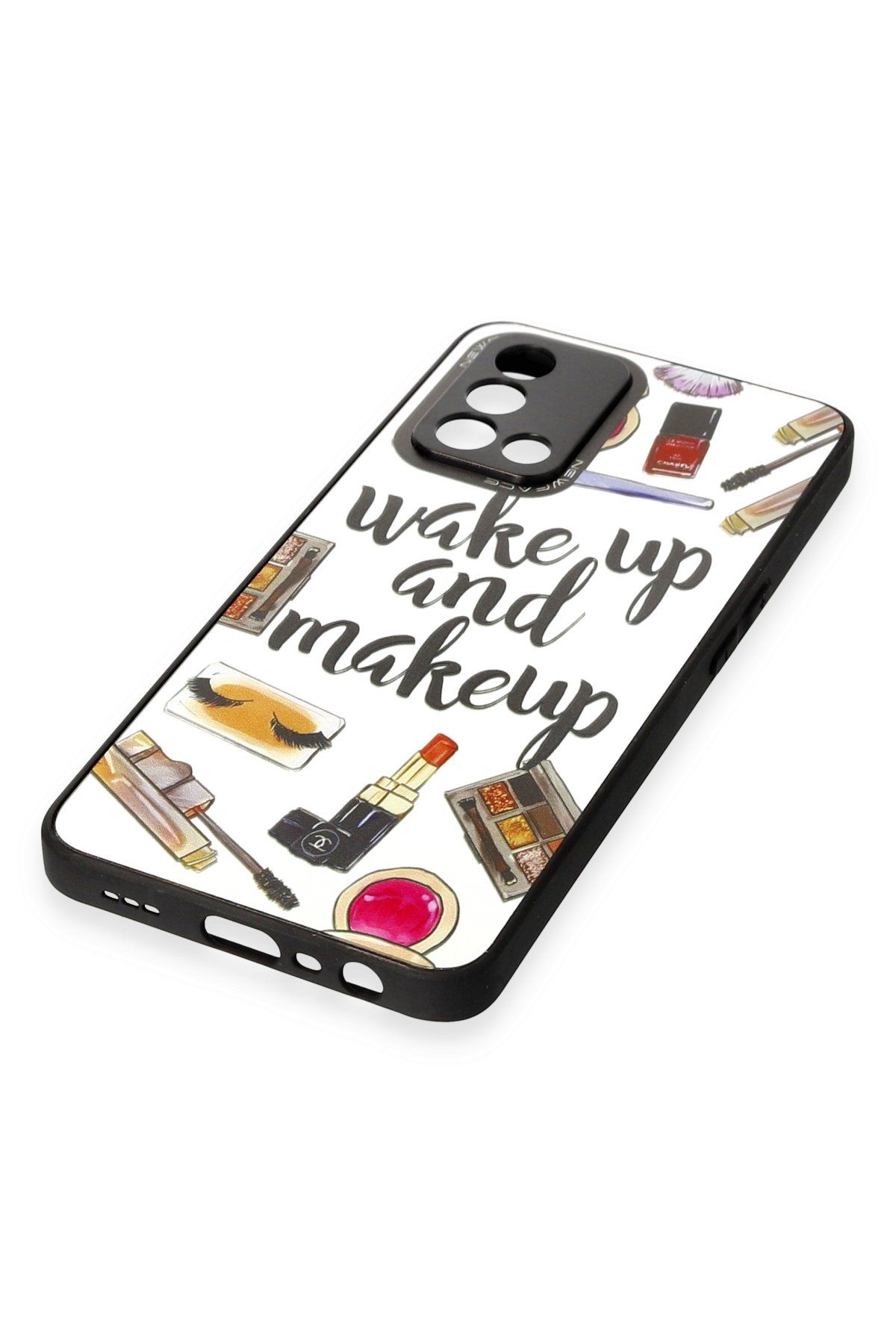 Newface Oppo A74 4G Kılıf Pars Lens Yüzüklü Silikon - Gümüş