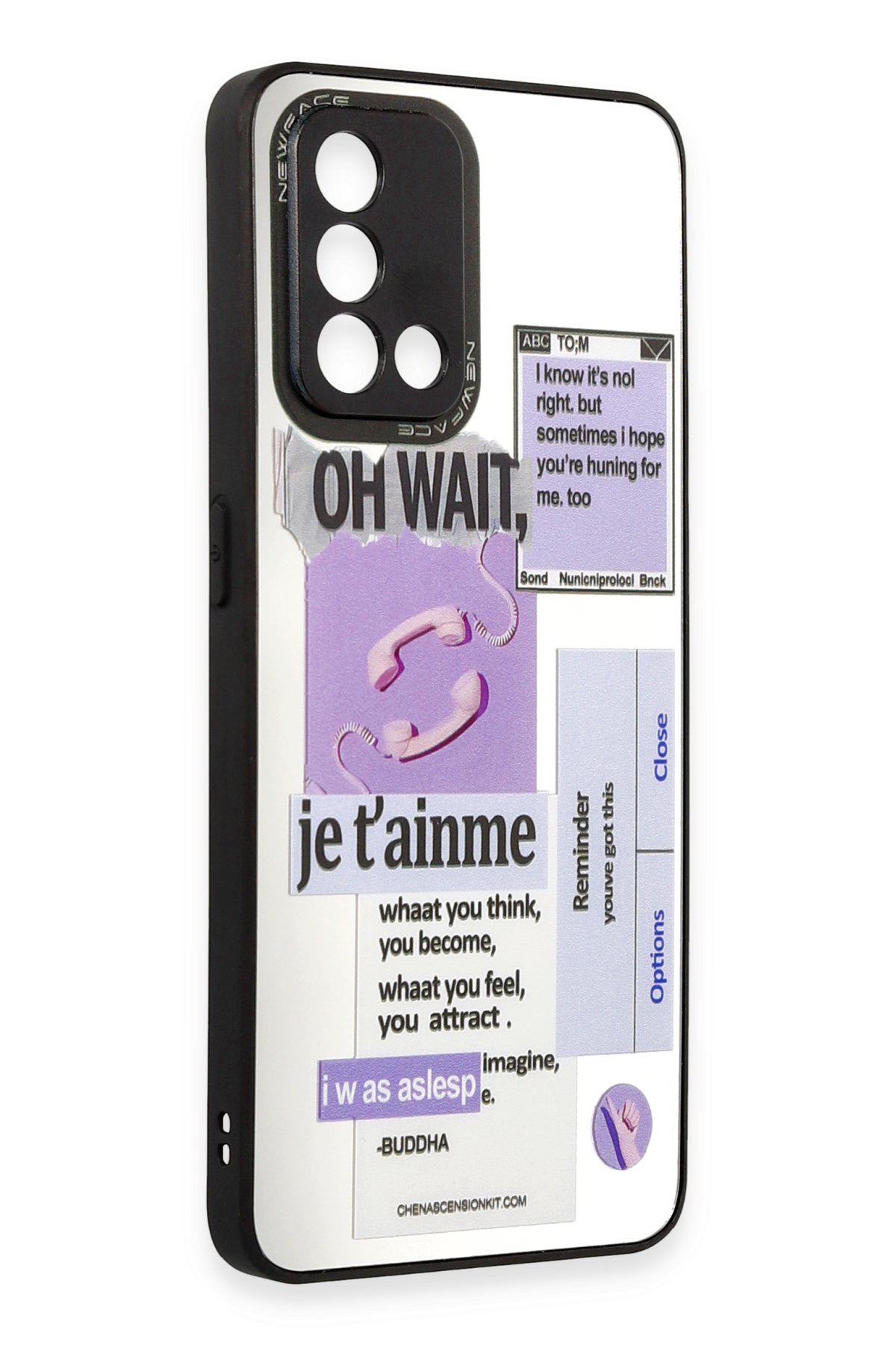 Newface Oppo A74 4G Kılıf Nano içi Kadife Silikon - Gri