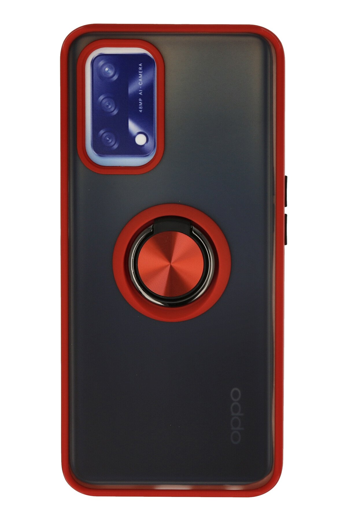 Newface Oppo A74 4G Kılıf Glass Kapak - Siyah