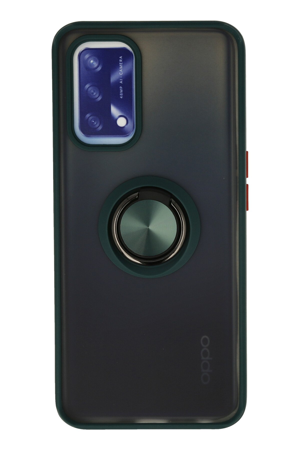 Newface Oppo A74 4G Kılıf Glass Kapak - Siyah
