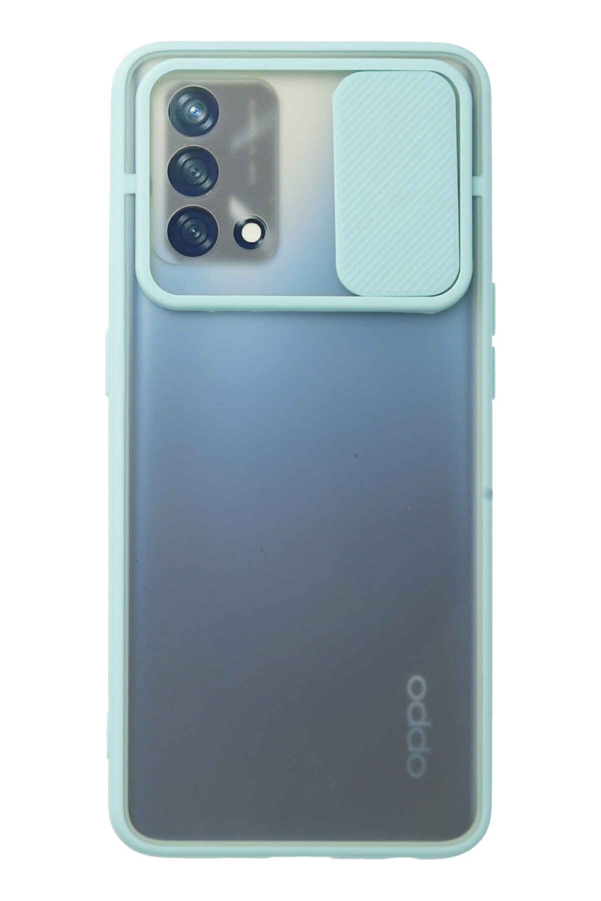 Newface Oppo A74 4G Kılıf Pars Lens Yüzüklü Silikon - Kırmızı