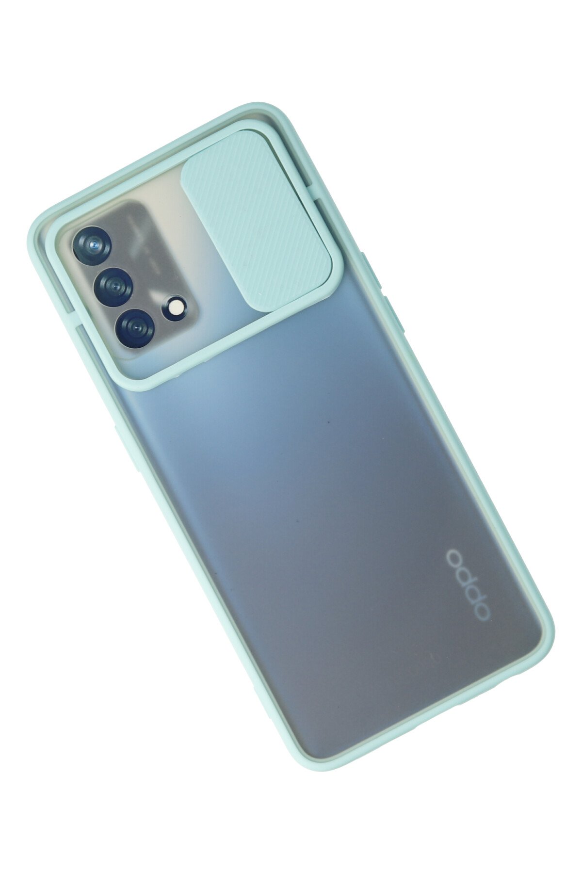 Newface Oppo A74 4G Kılıf Pars Lens Yüzüklü Silikon - Kırmızı