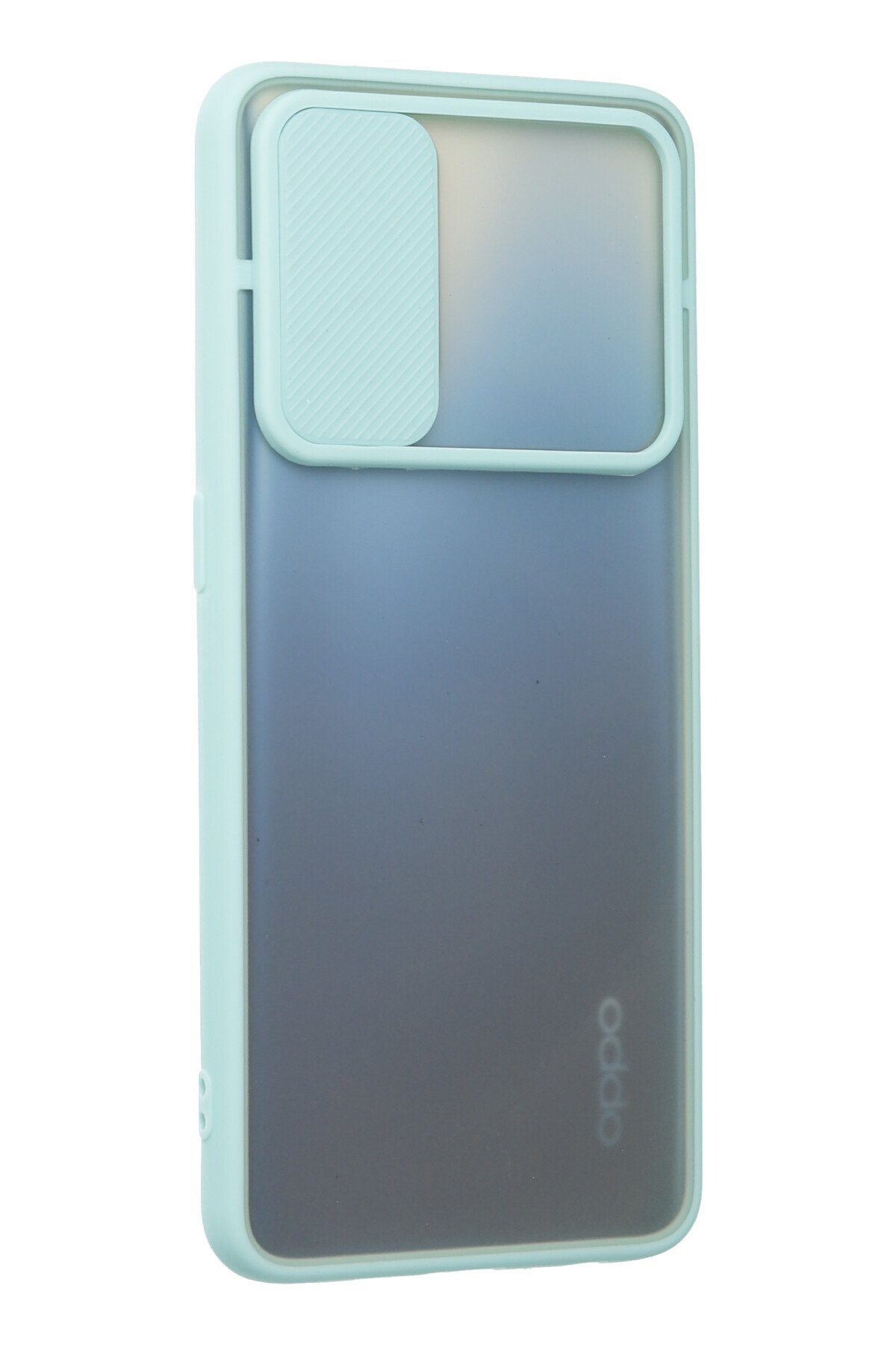 Newface Oppo A74 4G Kılıf Pars Lens Yüzüklü Silikon - Kırmızı
