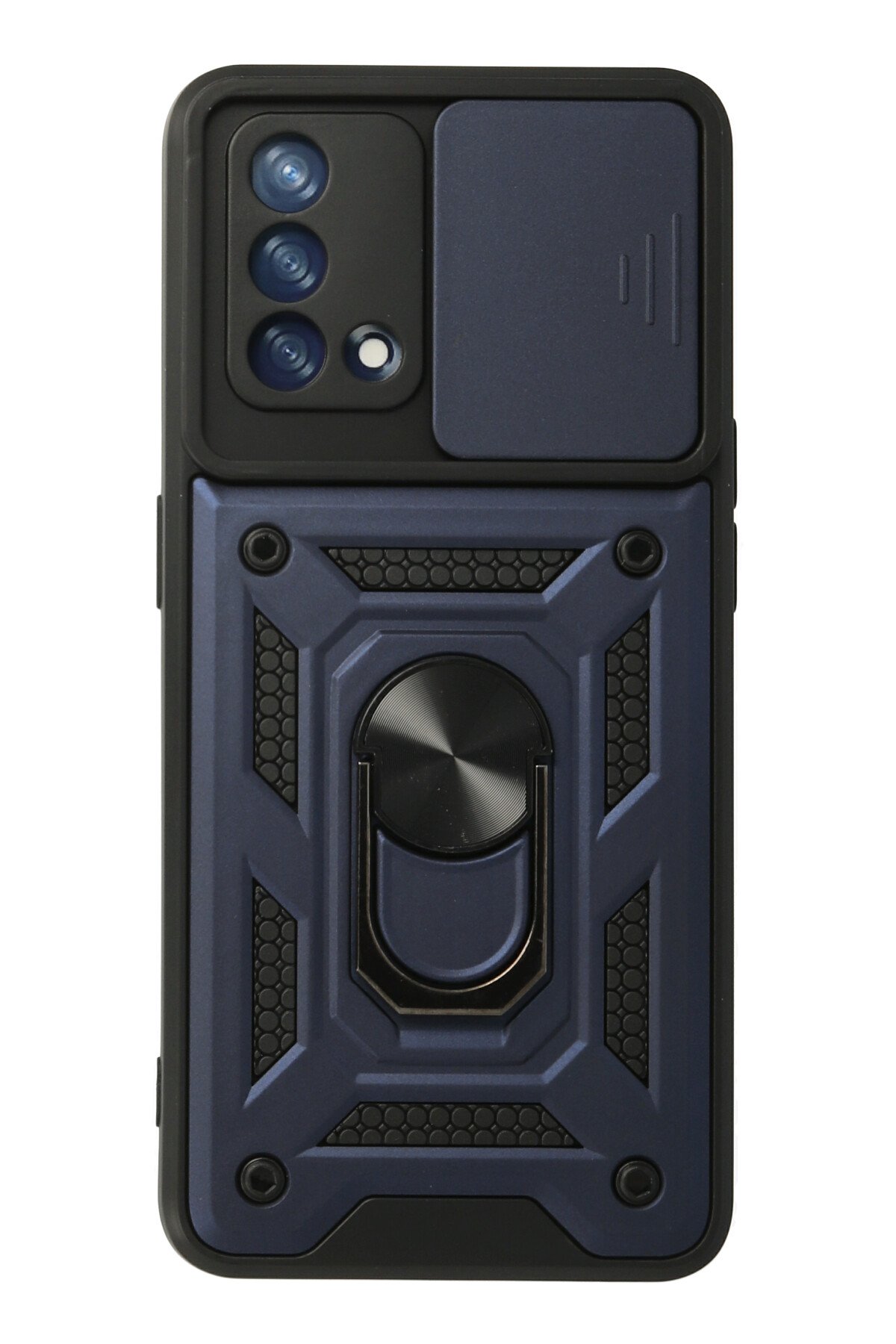 Newface Oppo A74 4G Kılıf Sofya Yüzüklü Silikon Kapak - Rose