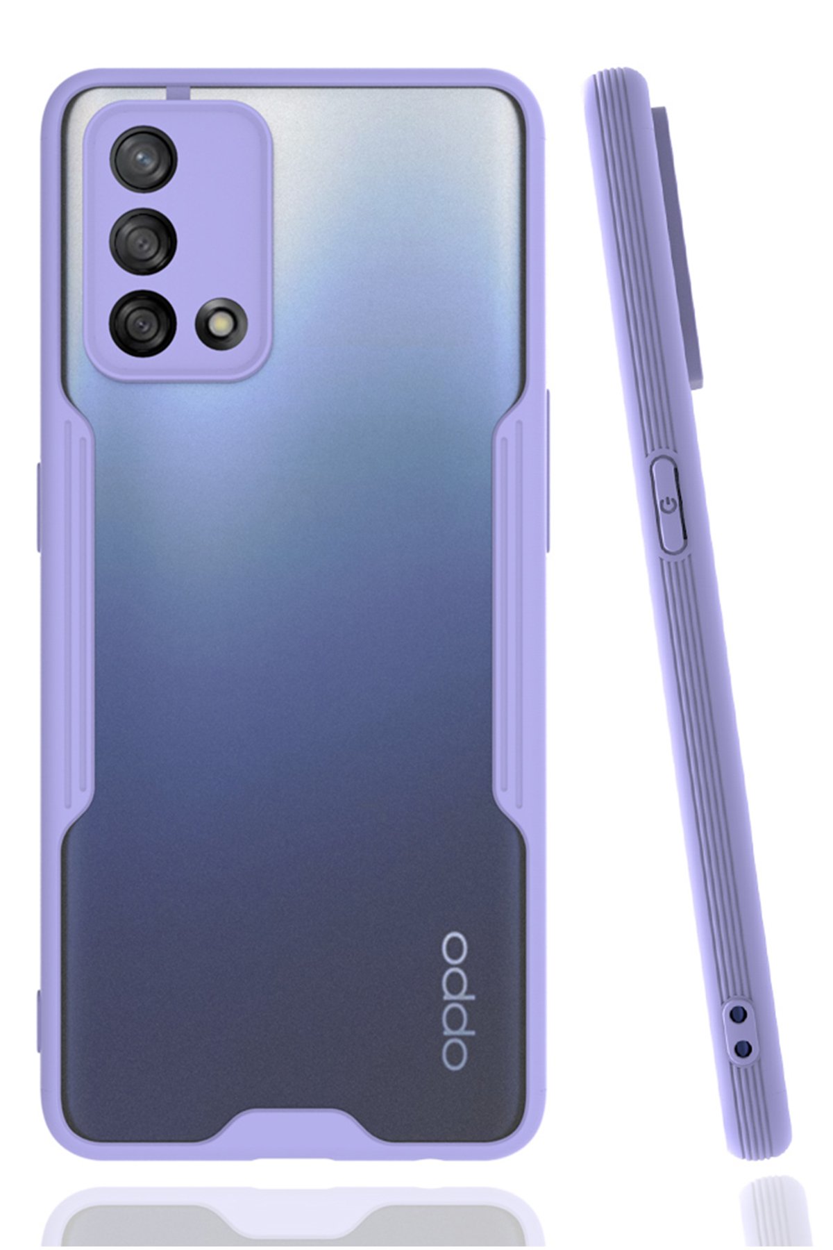 Newface Oppo A74 4G Kılıf Loop Deri Silikon - Kahverengi