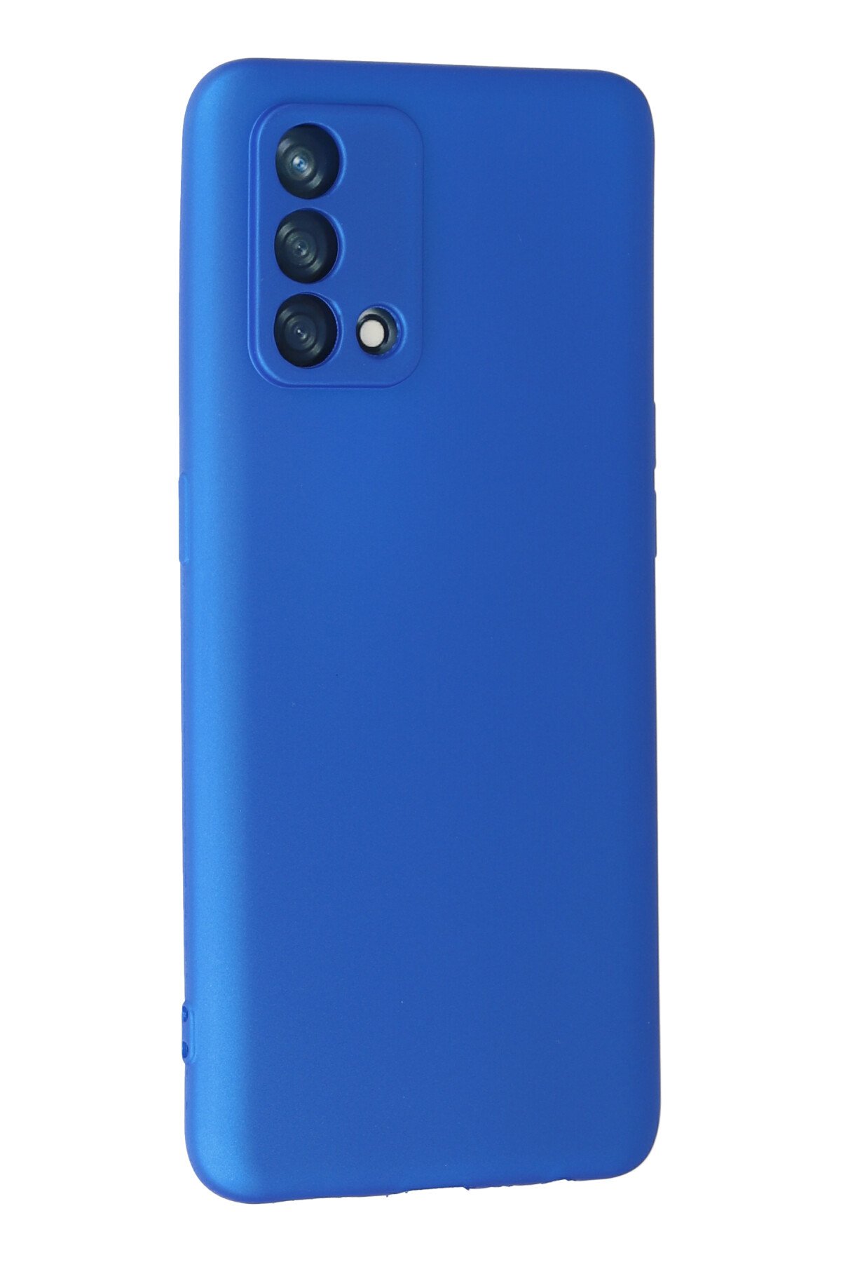 Newface Oppo A74 4G Kılıf Pars Lens Yüzüklü Silikon - Gümüş