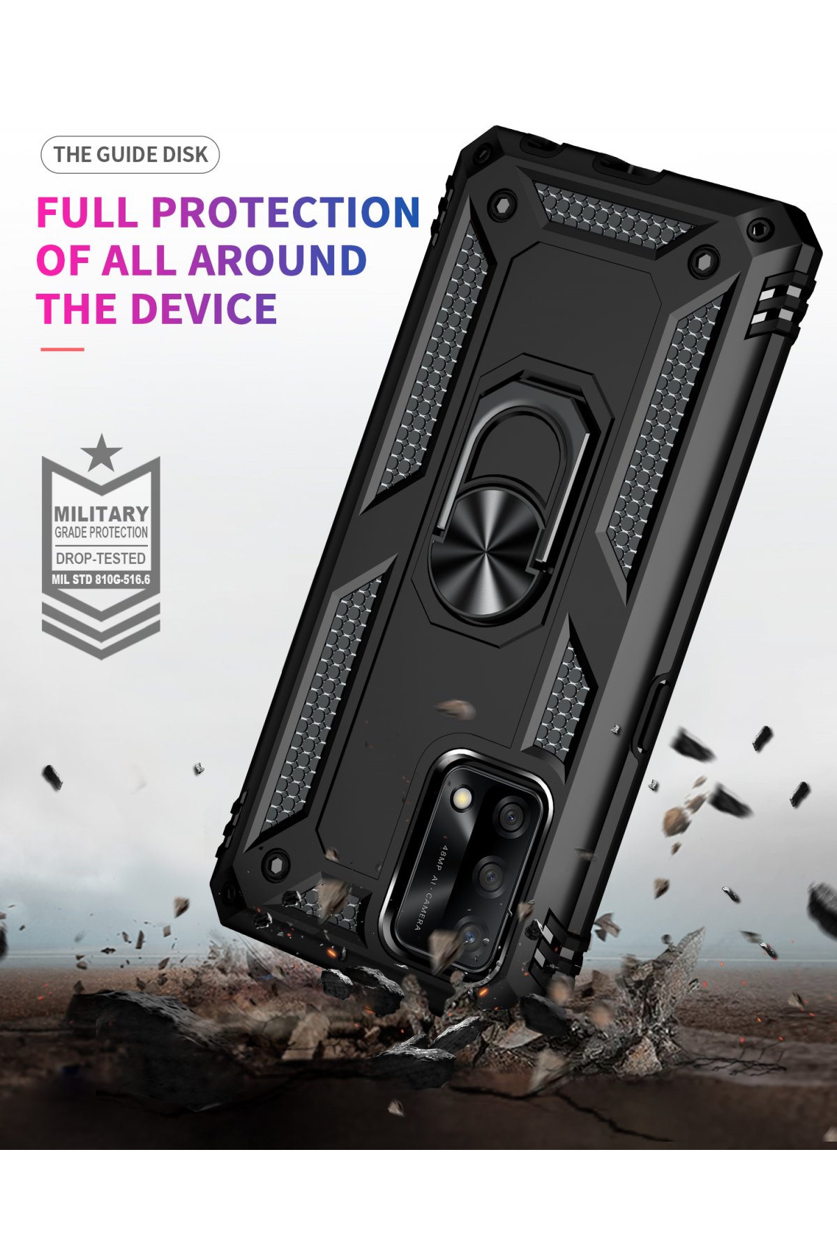 Newface Oppo A74 4G Kılıf Nano içi Kadife Silikon - Turuncu