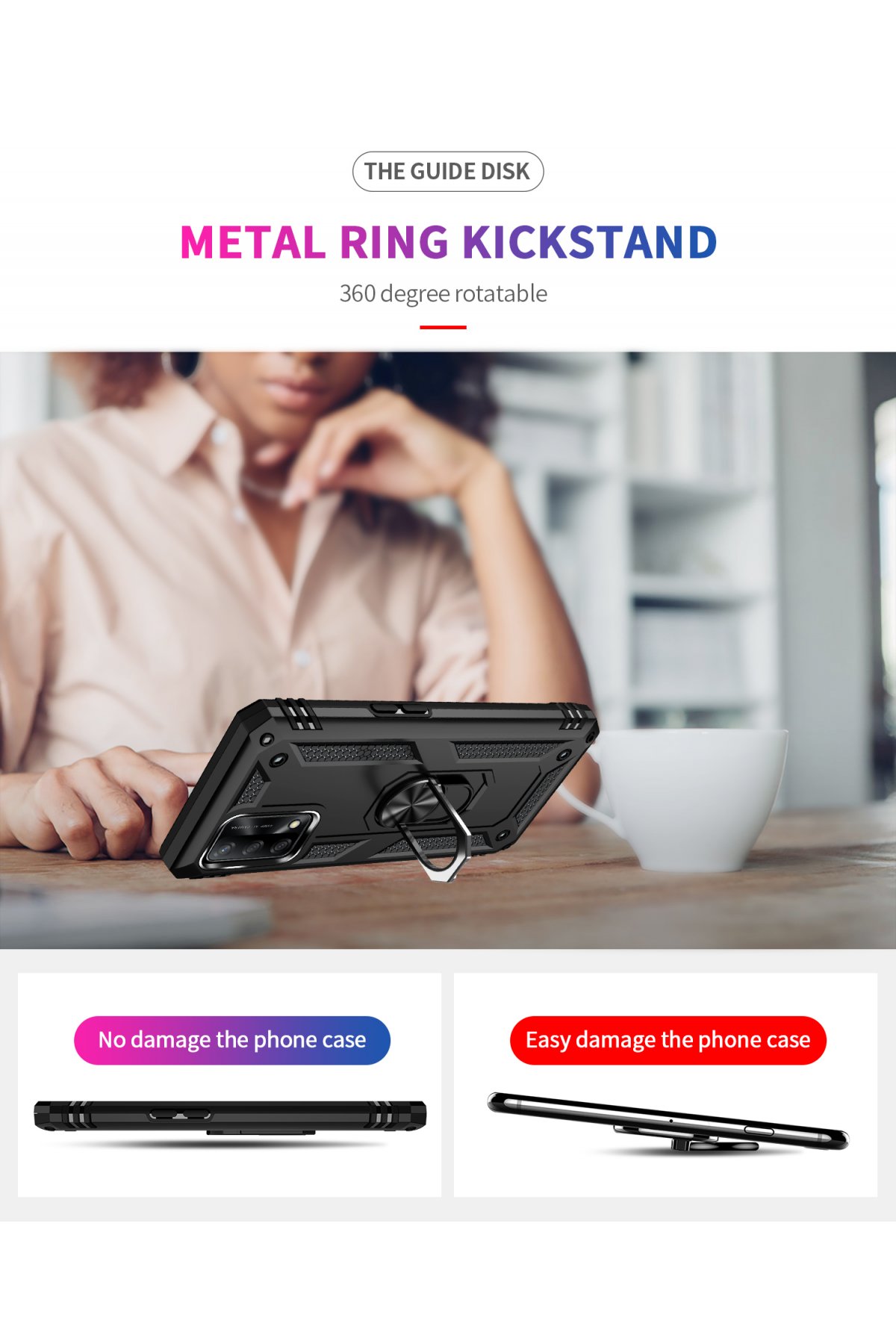 Newface Oppo A74 4G Kılıf Nano içi Kadife Silikon - Turuncu