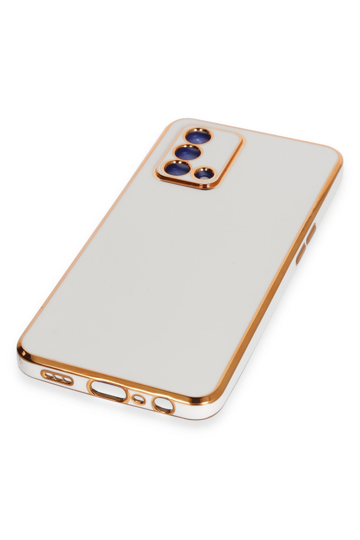 Newface Oppo A74 4G Kılıf Pars Lens Yüzüklü Silikon - Siyah