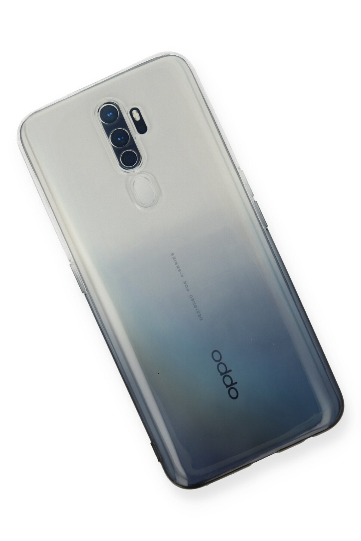 Newface Oppo A5 2020 Kılıf Loop Deri Silikon - Siyah