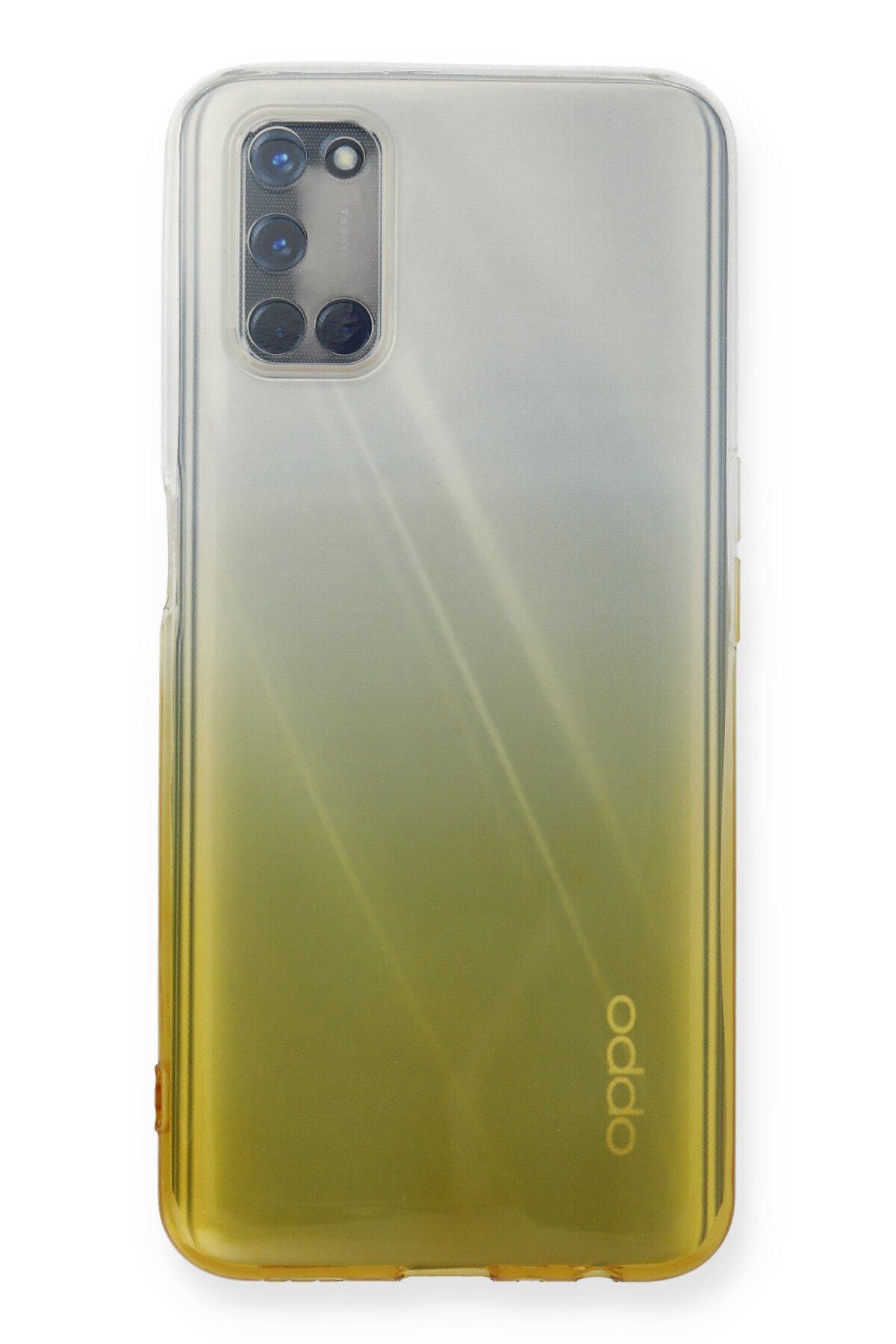 Newface Oppo A92 Kılıf Trend S Plus Kapaklı Kılıf - Gold