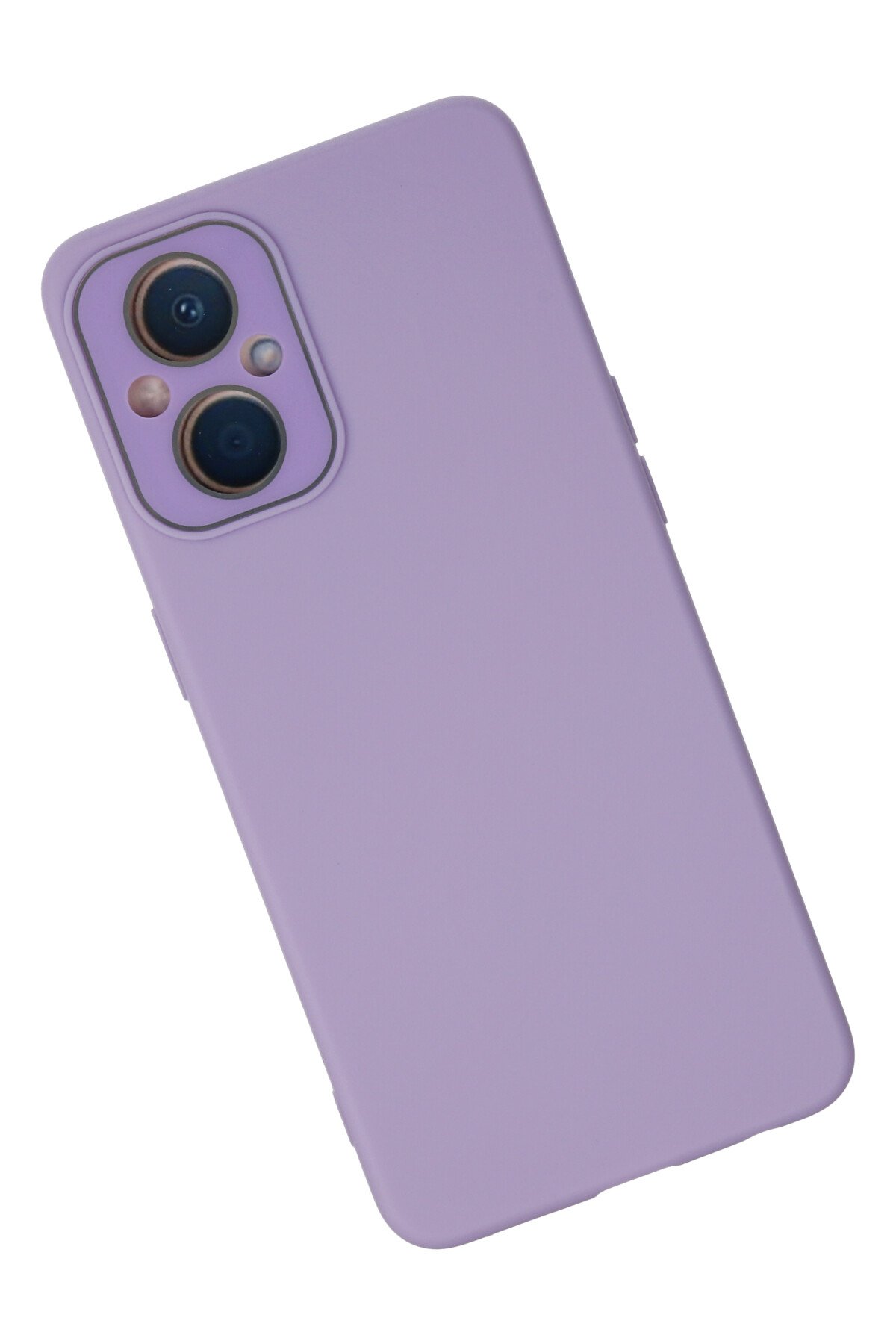 Newface Oppo Reno 7 Lite Kılıf Lansman Glass Kapak - Sky Blue