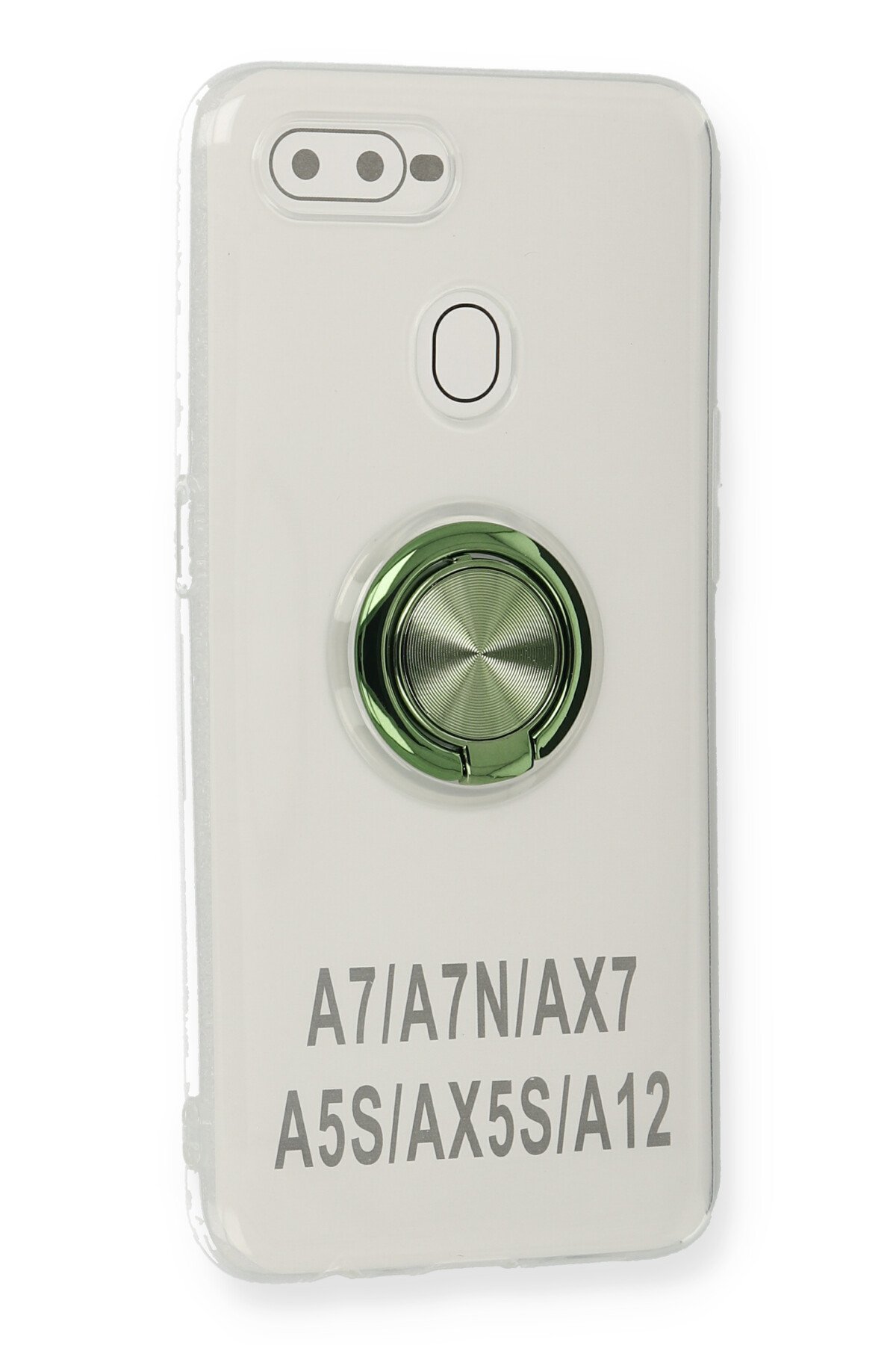 Newface Oppo AX7 Kılıf Gros Yüzüklü Silikon - Gold
