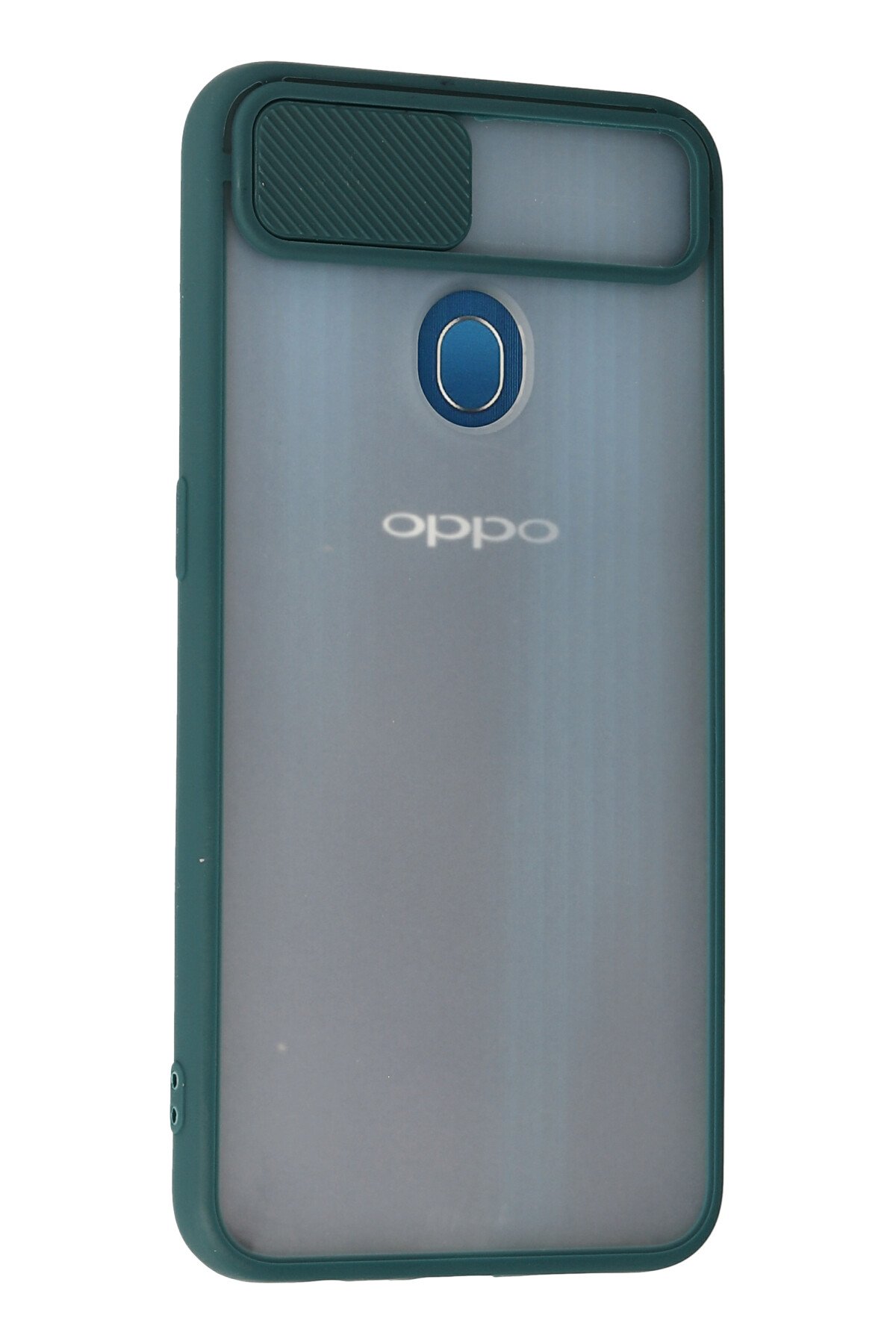 Newface Oppo AX7 Kılıf Gros Yüzüklü Silikon - Yeşil