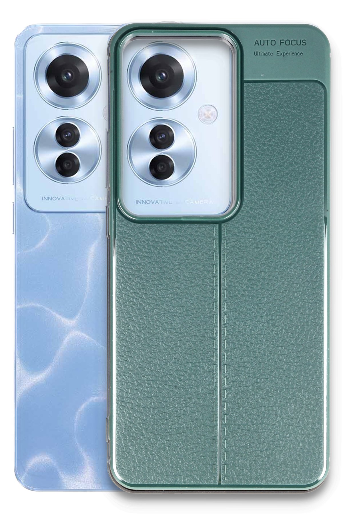 Newface Oppo Reno 11F Kılıf Petek Silikon Kapak - Mavi