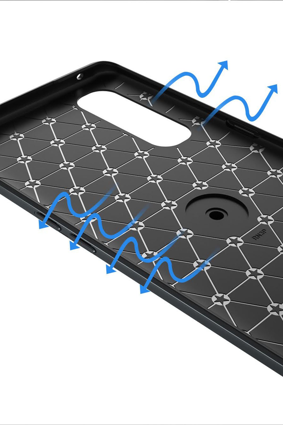 Newface Oppo Reno 3 Pro Kılıf Range Yüzüklü Silikon - Siyah