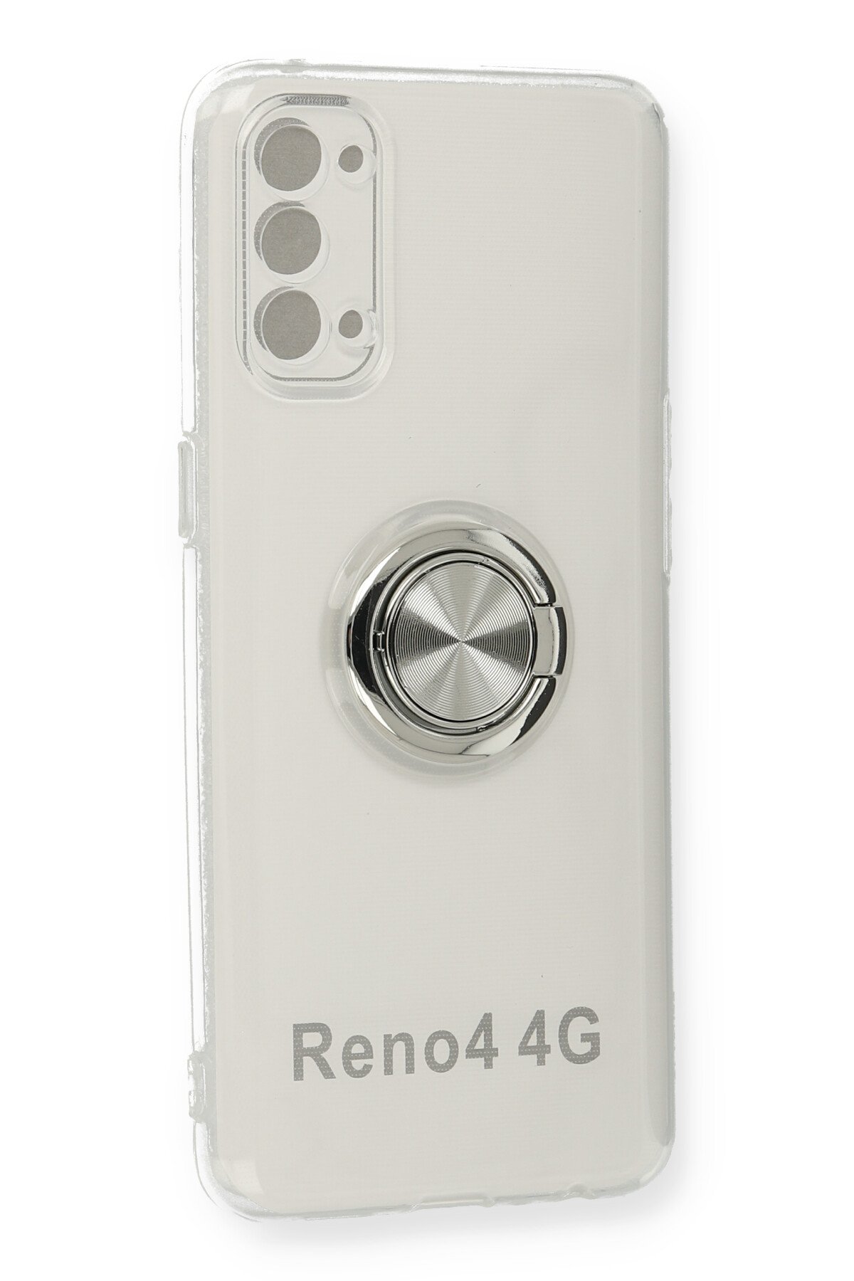 Newface Oppo Reno 4 Kılıf Nano içi Kadife  Silikon - Siyah