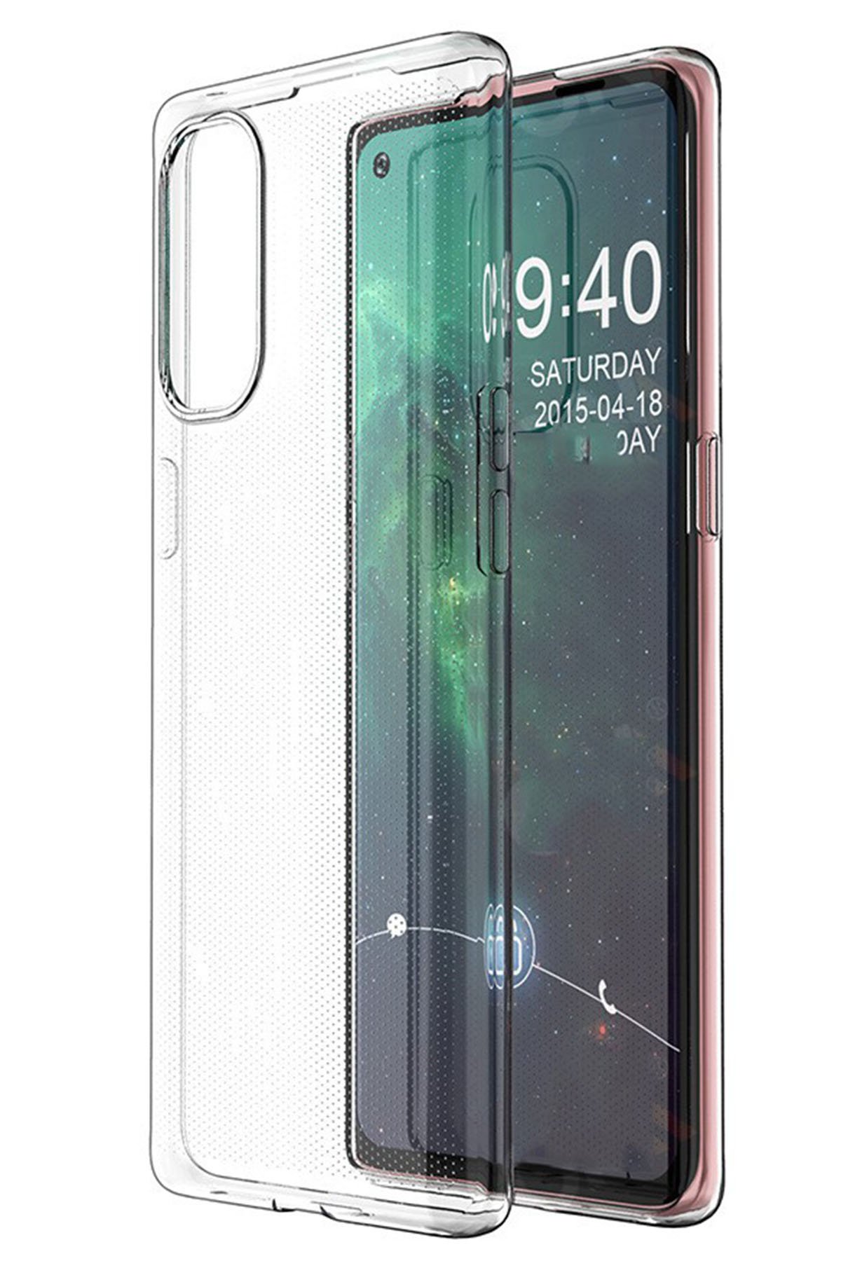 Newface Oppo Reno 4 Kılıf First Silikon - Gold