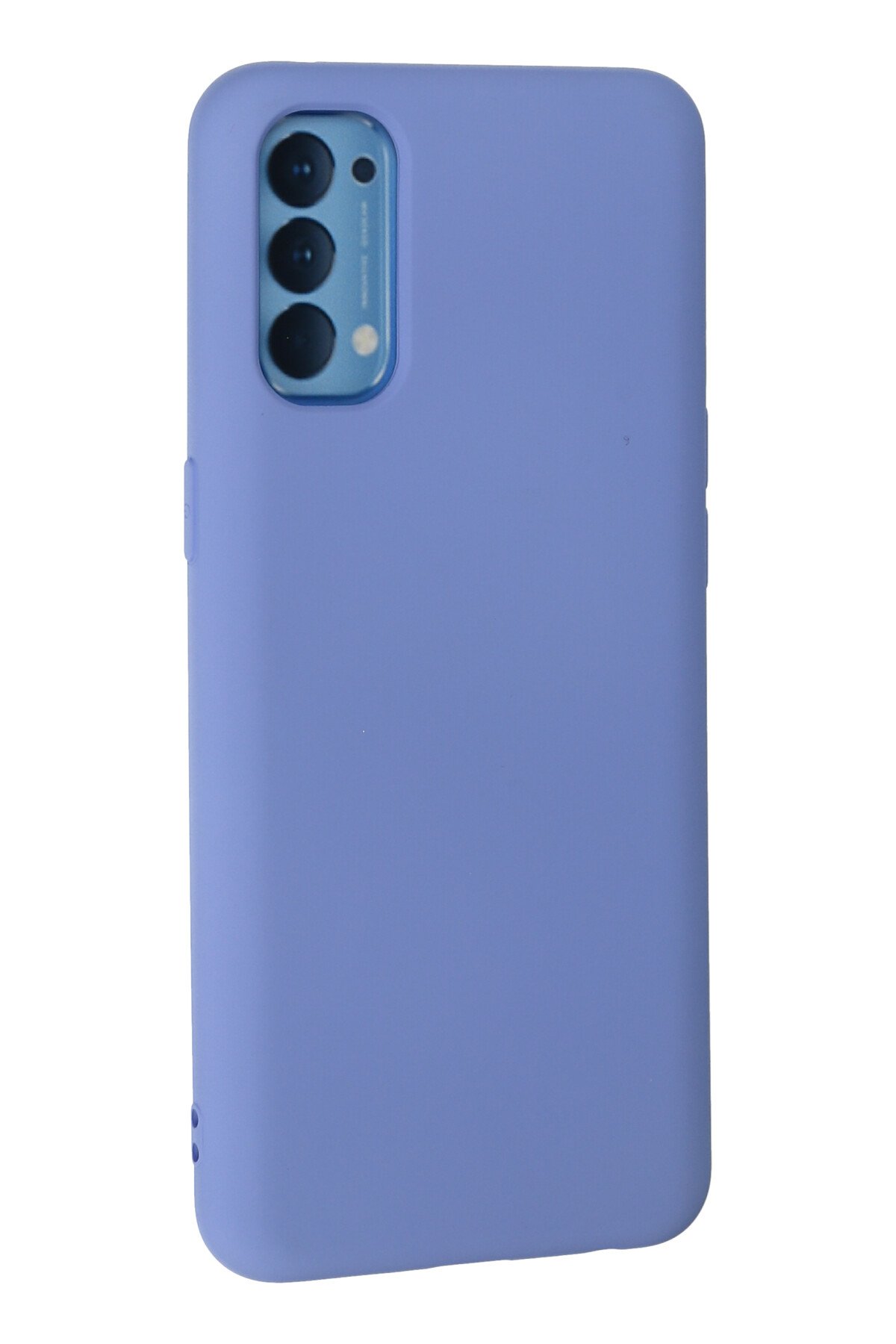 Newface Oppo Reno 4 Kılıf First Silikon - Mavi
