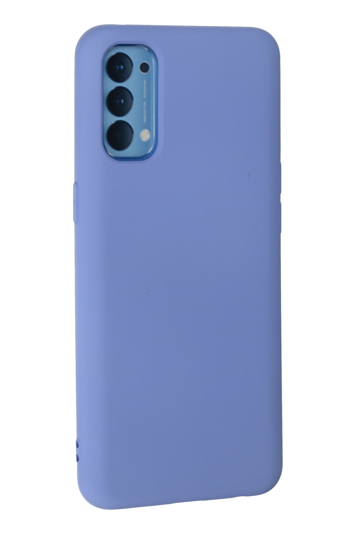 Newface Oppo Reno 4 Kılıf First Silikon - Mürdüm