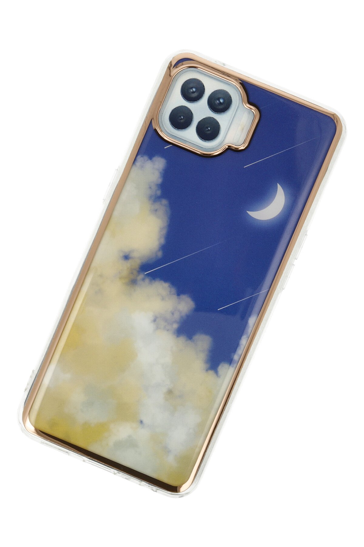 Newface Oppo Reno 4 Lite Kılıf Montreal Yüzüklü Silikon Kapak - Siyah