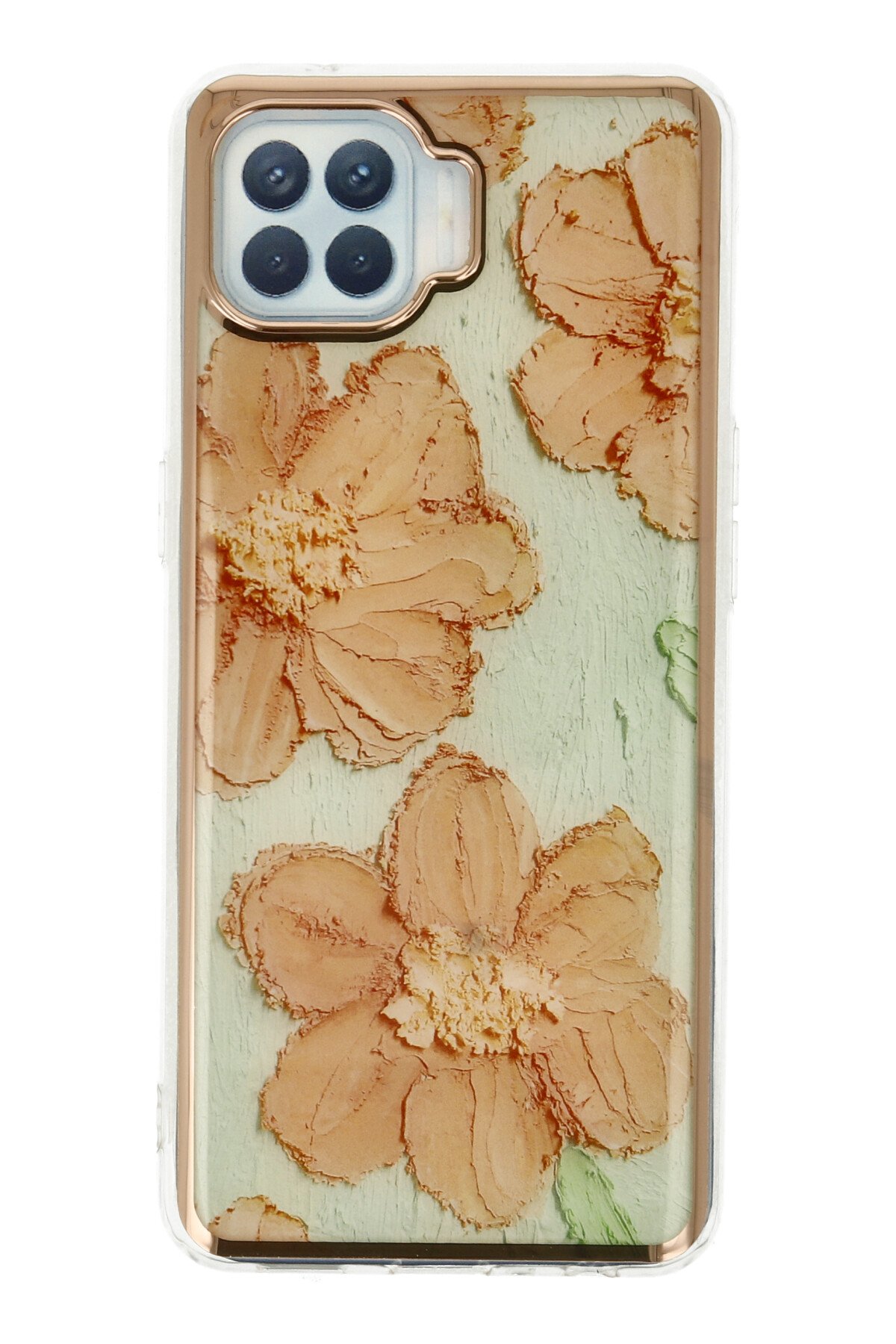 Newface Oppo Reno 4 Lite Kılıf Montreal Silikon Kapak - Mor