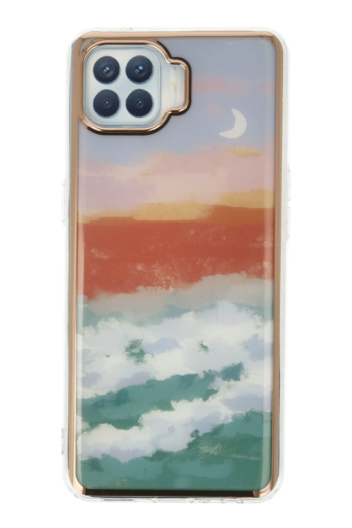 Newface Oppo Reno 4 Lite Kılıf Montreal Yüzüklü Silikon Kapak - Siyah