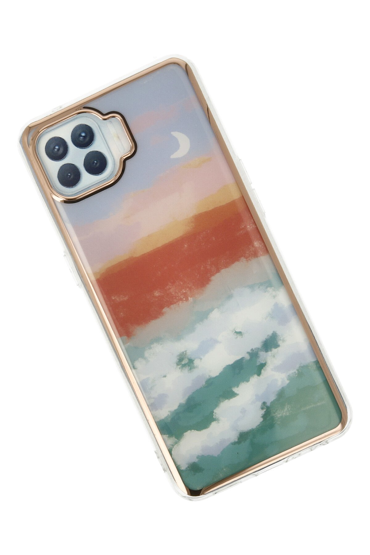 Newface Oppo Reno 4 Lite Kılıf Montreal Yüzüklü Silikon Kapak - Siyah