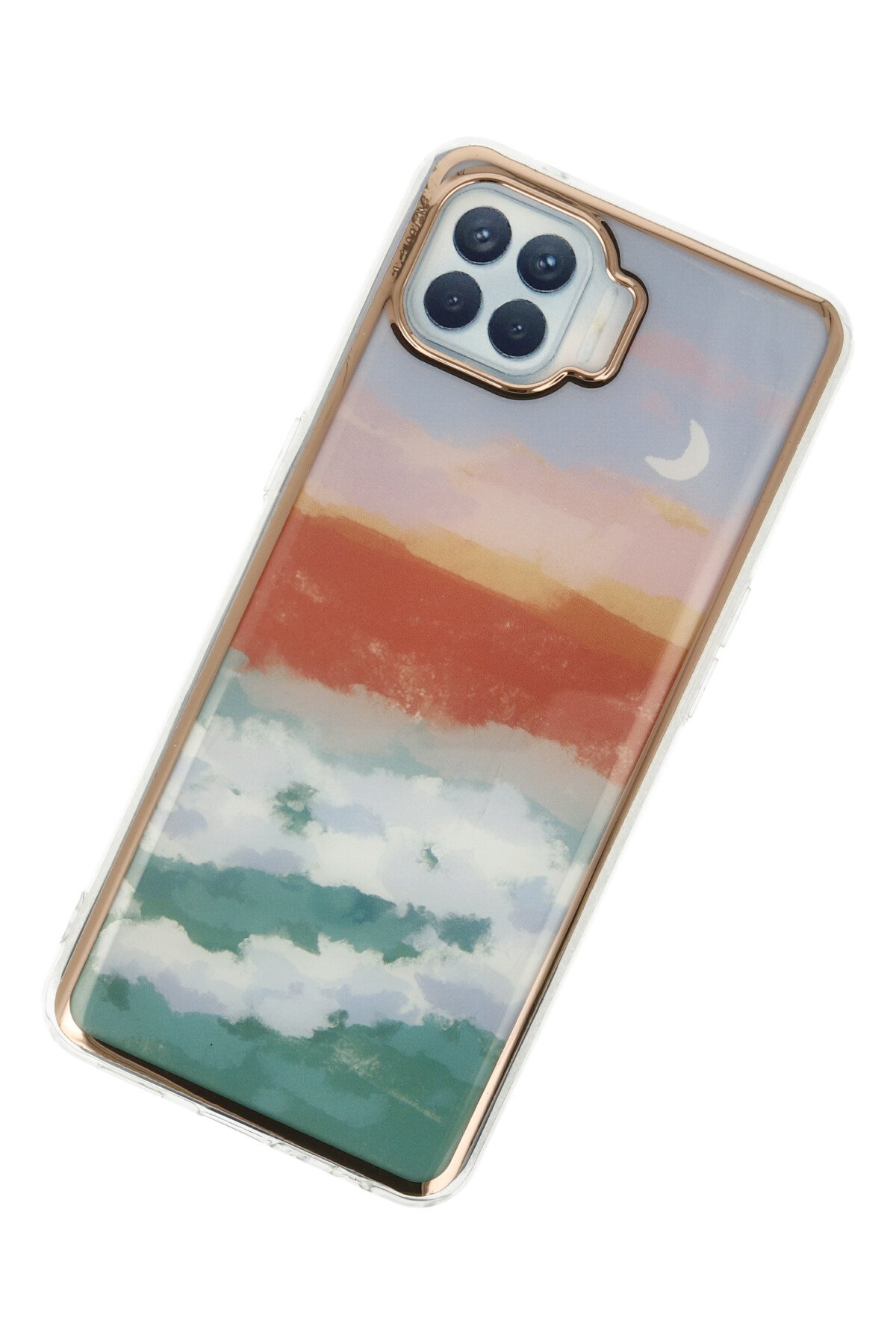 Newface Oppo Reno 4 Lite Kılıf Montreal Yüzüklü Silikon Kapak - Siyah