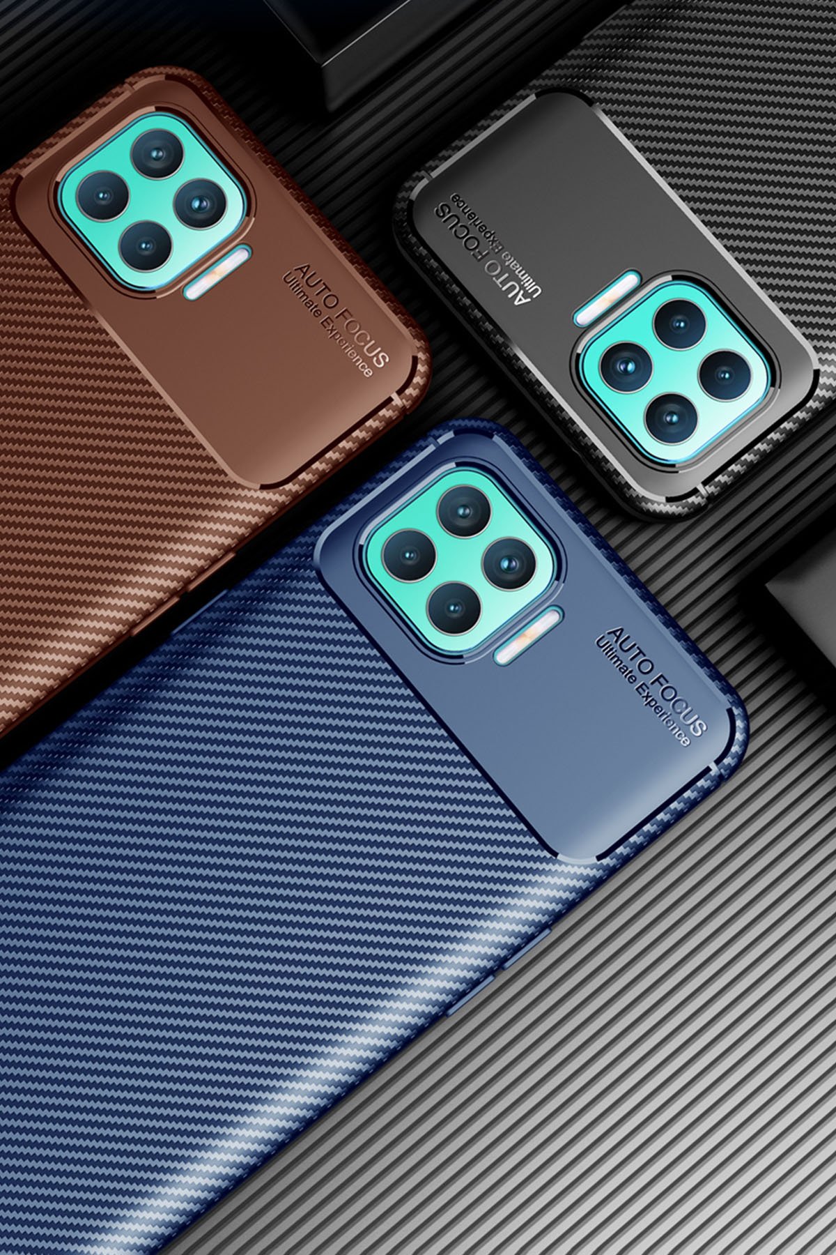 Newface Oppo Reno 4 Lite Kılıf Loop Deri Silikon - Kahverengi
