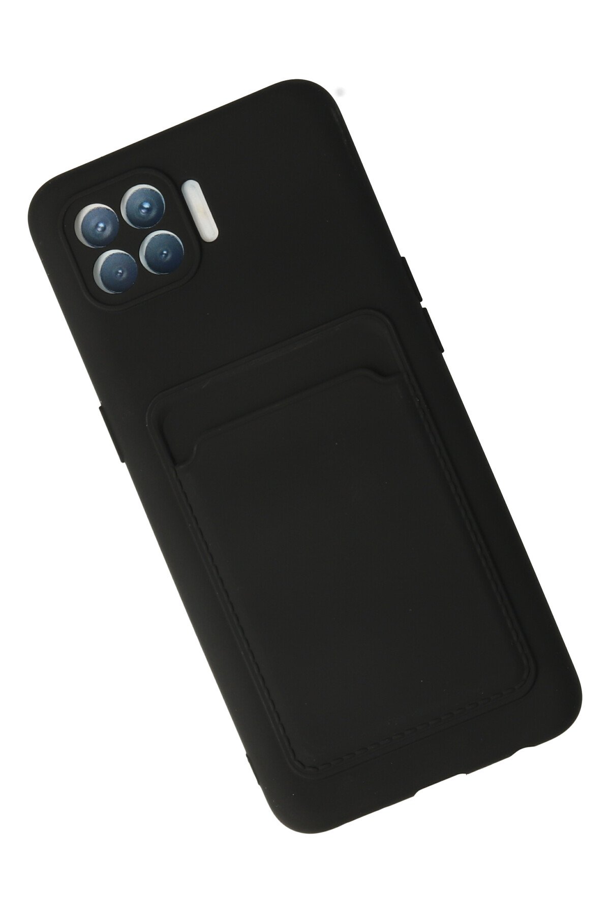 Newface Oppo Reno 4 Lite Kılıf Zegna Yüzüklü Silikon Kapak - Koyu Yeşil