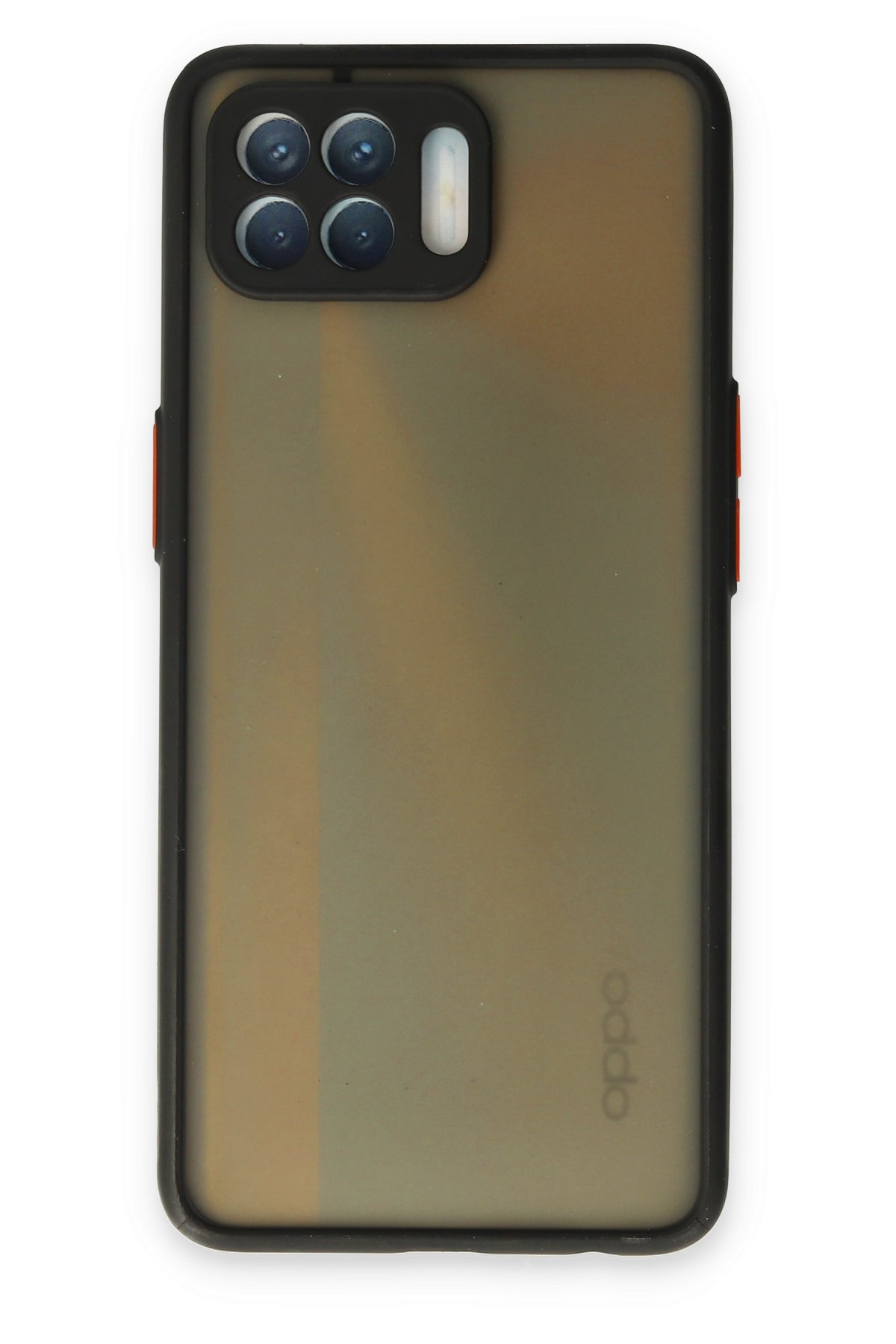 Newface Oppo Reno 4 Lite Kılıf Loop Deri Silikon - Siyah