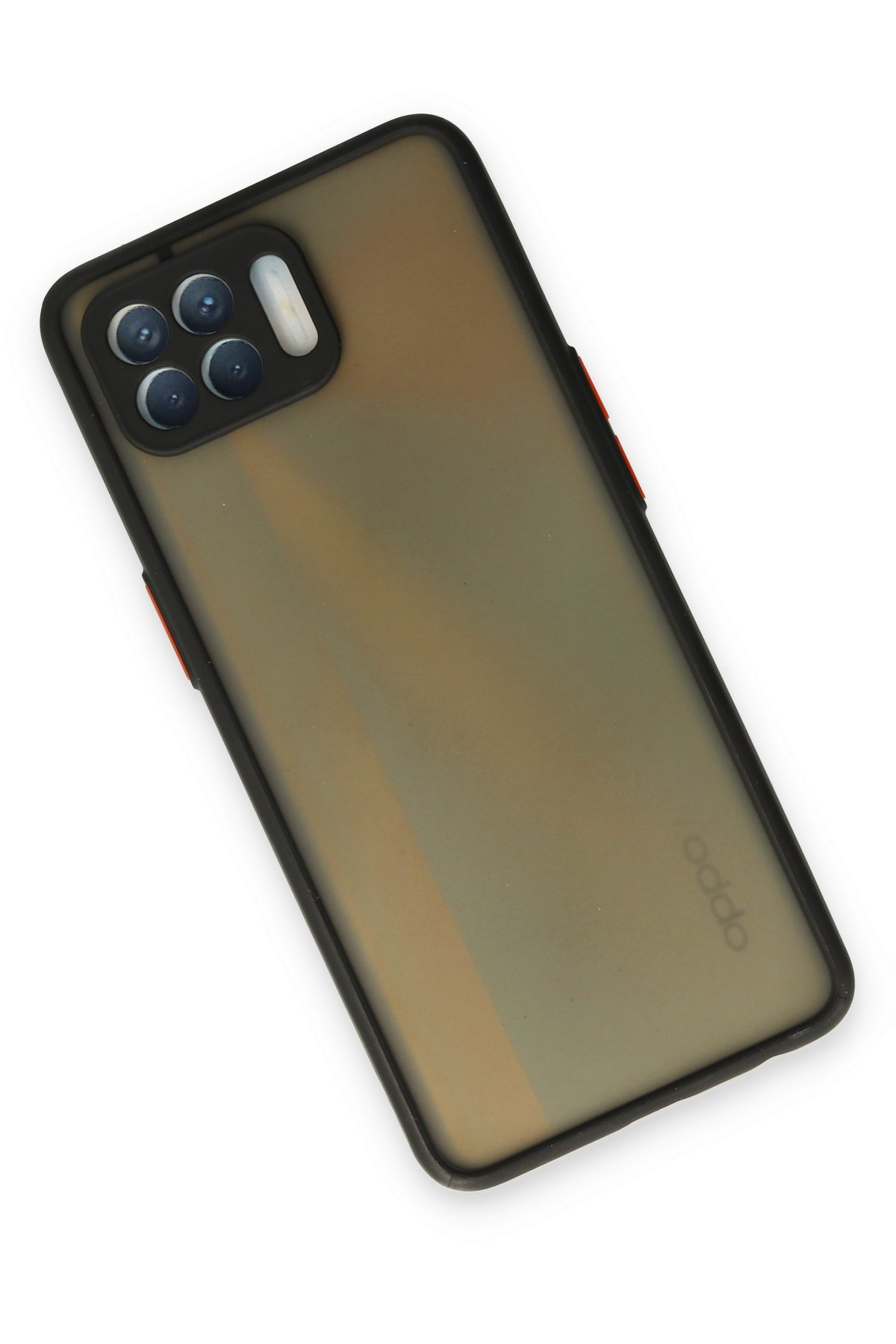 Newface Oppo Reno 4 Lite Kılıf Loop Deri Silikon - Siyah