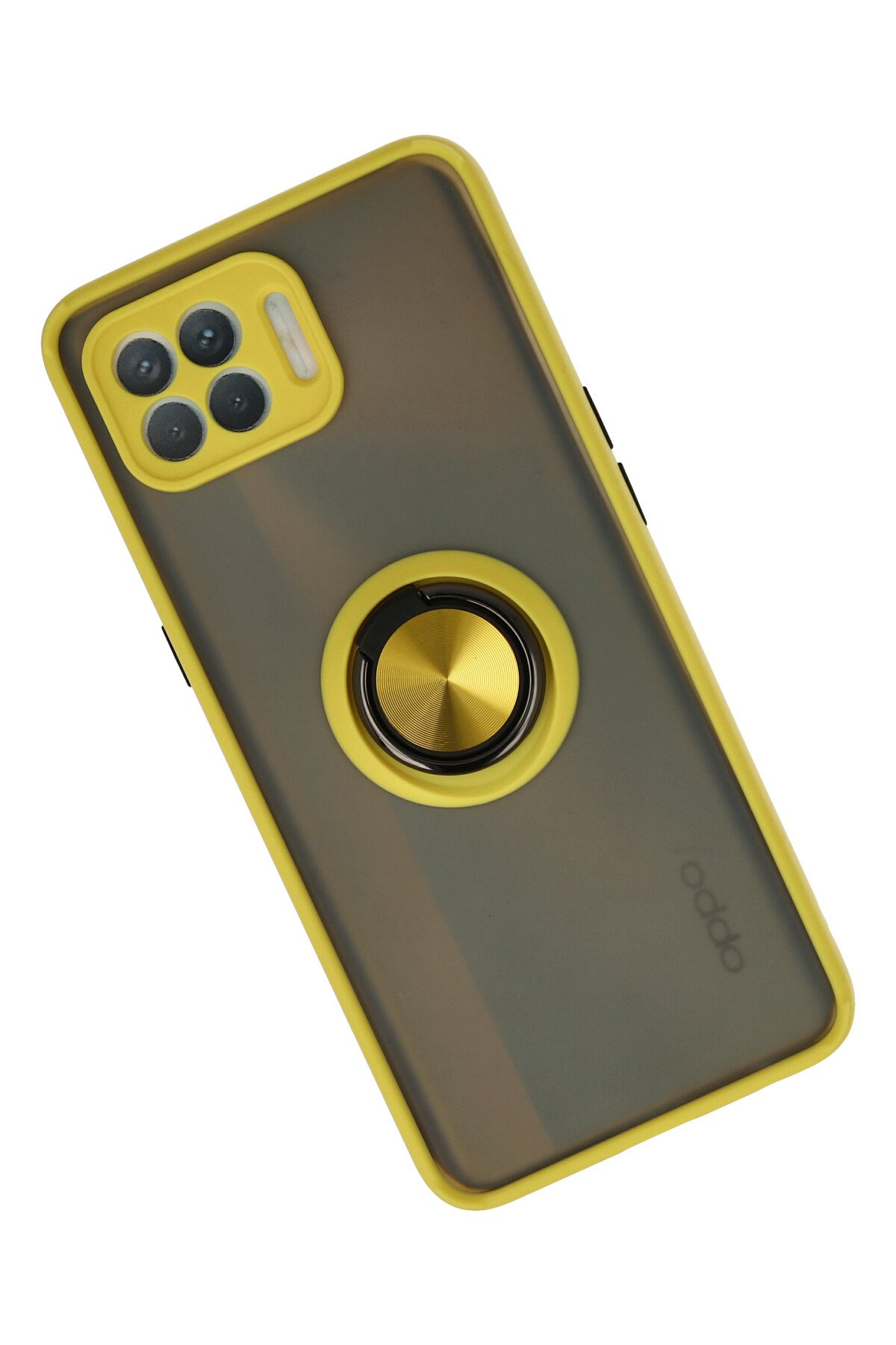 Newface Oppo Reno 4 Lite Kılıf Zegna Yüzüklü Silikon Kapak - Mavi