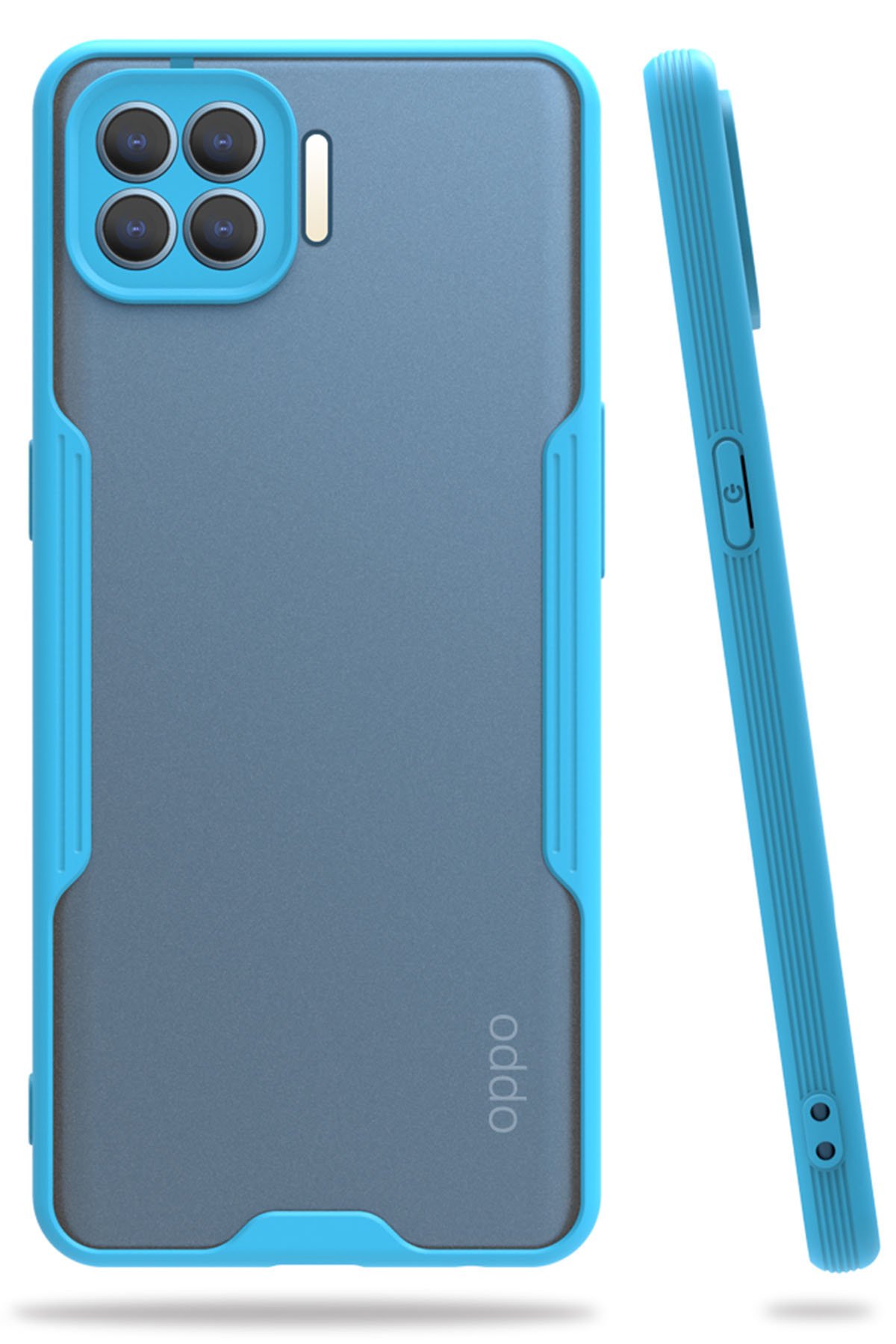 Newface Oppo Reno 4 Lite Kılıf Platin Silikon - Siyah