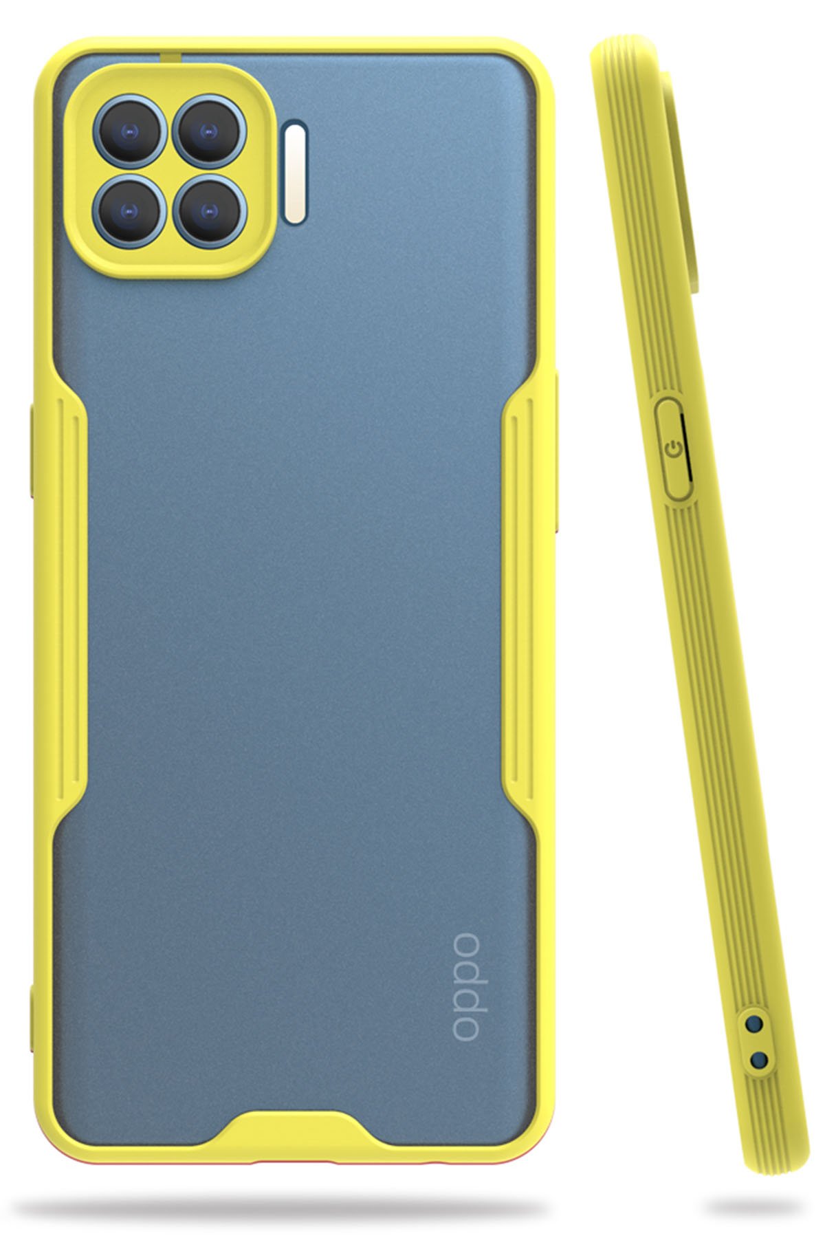 Newface Oppo Reno 4 Lite Kılıf Miami Şeffaf Silikon - Şeffaf