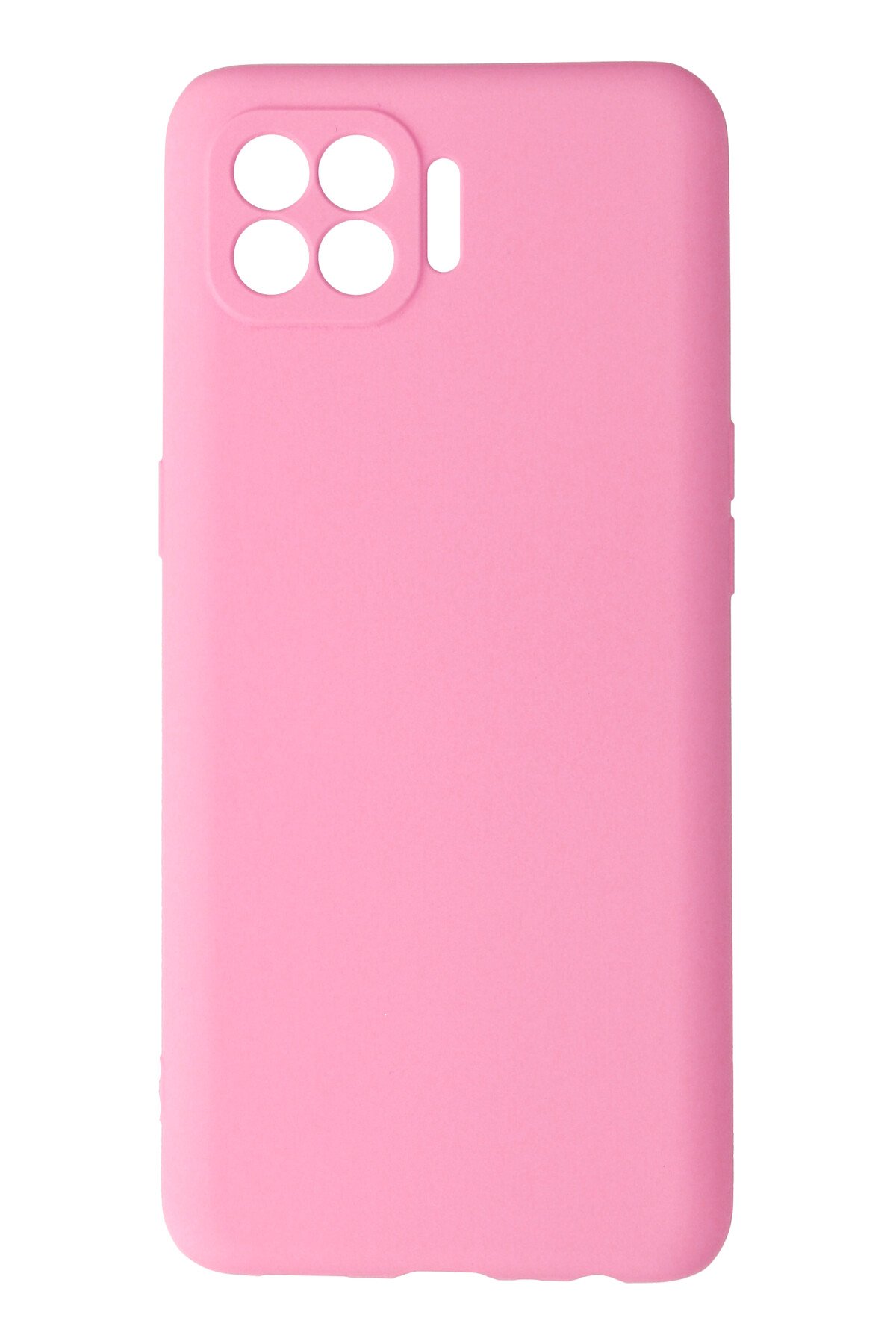 Newface Oppo Reno 4 Lite Kılıf Nano içi Kadife Silikon - Siyah